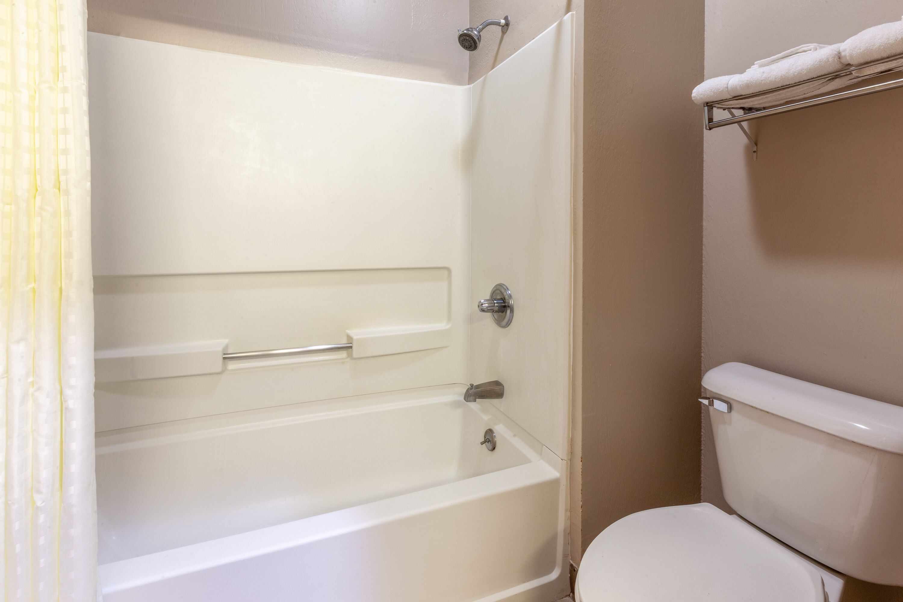 Guest room bath at the Baymont by Wyndham La Grange KY Southeast in La Grange, Kentucky