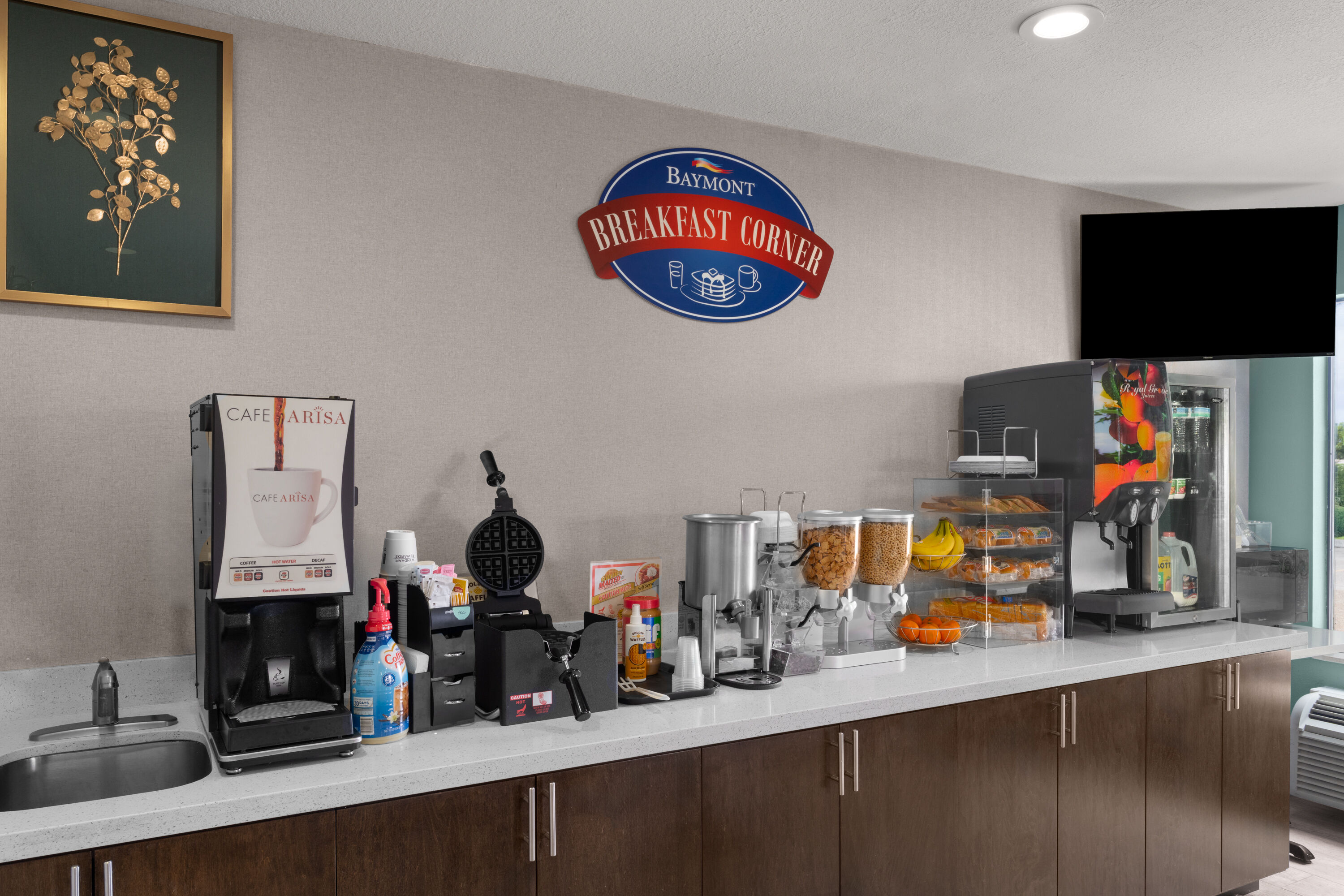 Free breakfast at Baymont by Wyndham Iowa Lake Charles in Iowa, Louisiana