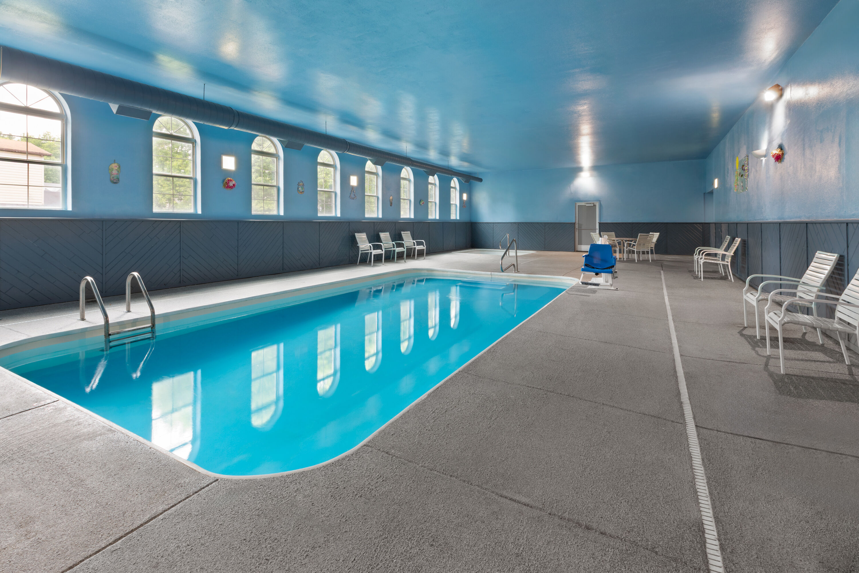 Indoor pool at the Baymont by Wyndham Iron Mountain in Iron Mountain, Michigan