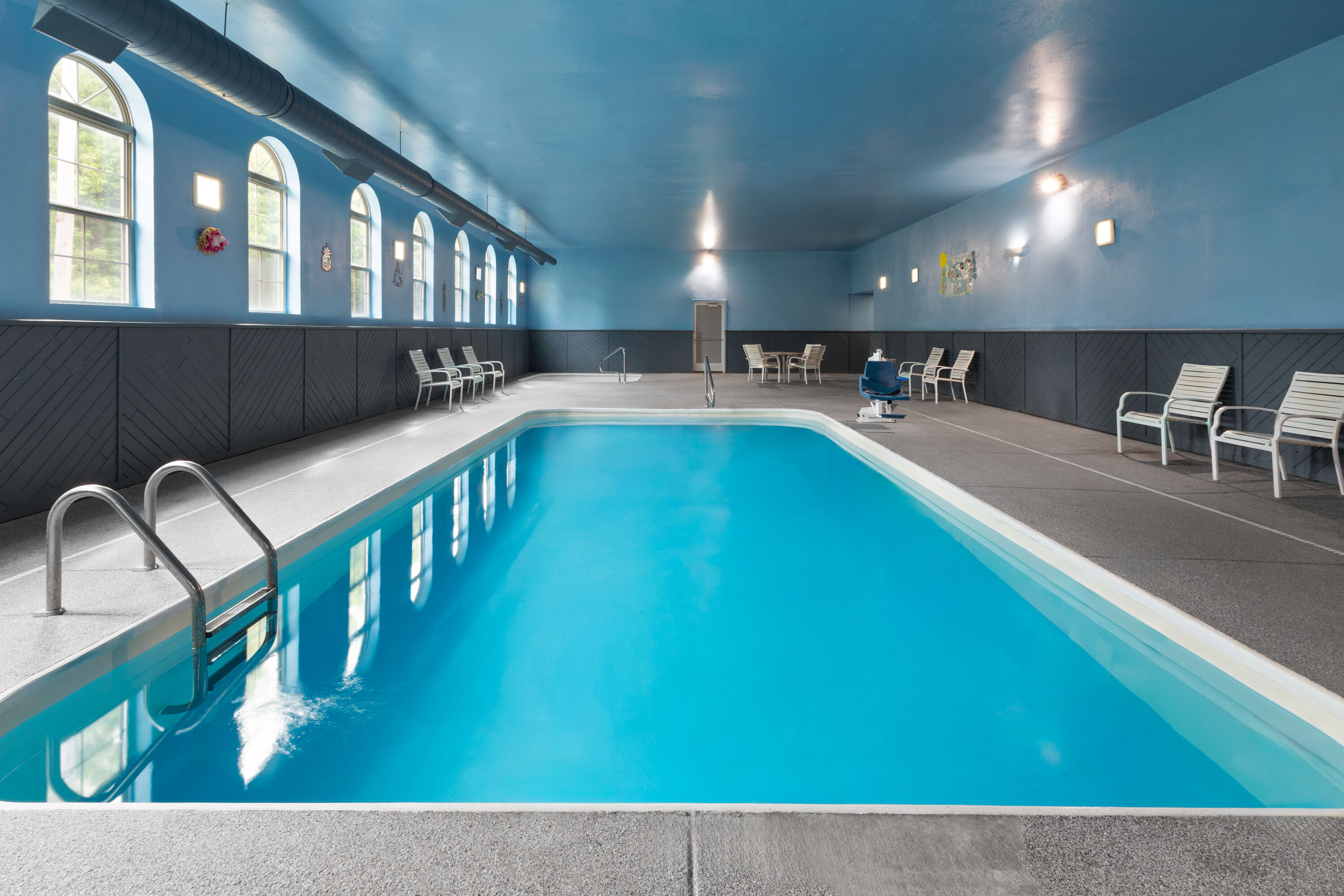 Indoor pool at the Baymont by Wyndham Iron Mountain in Iron Mountain, Michigan
