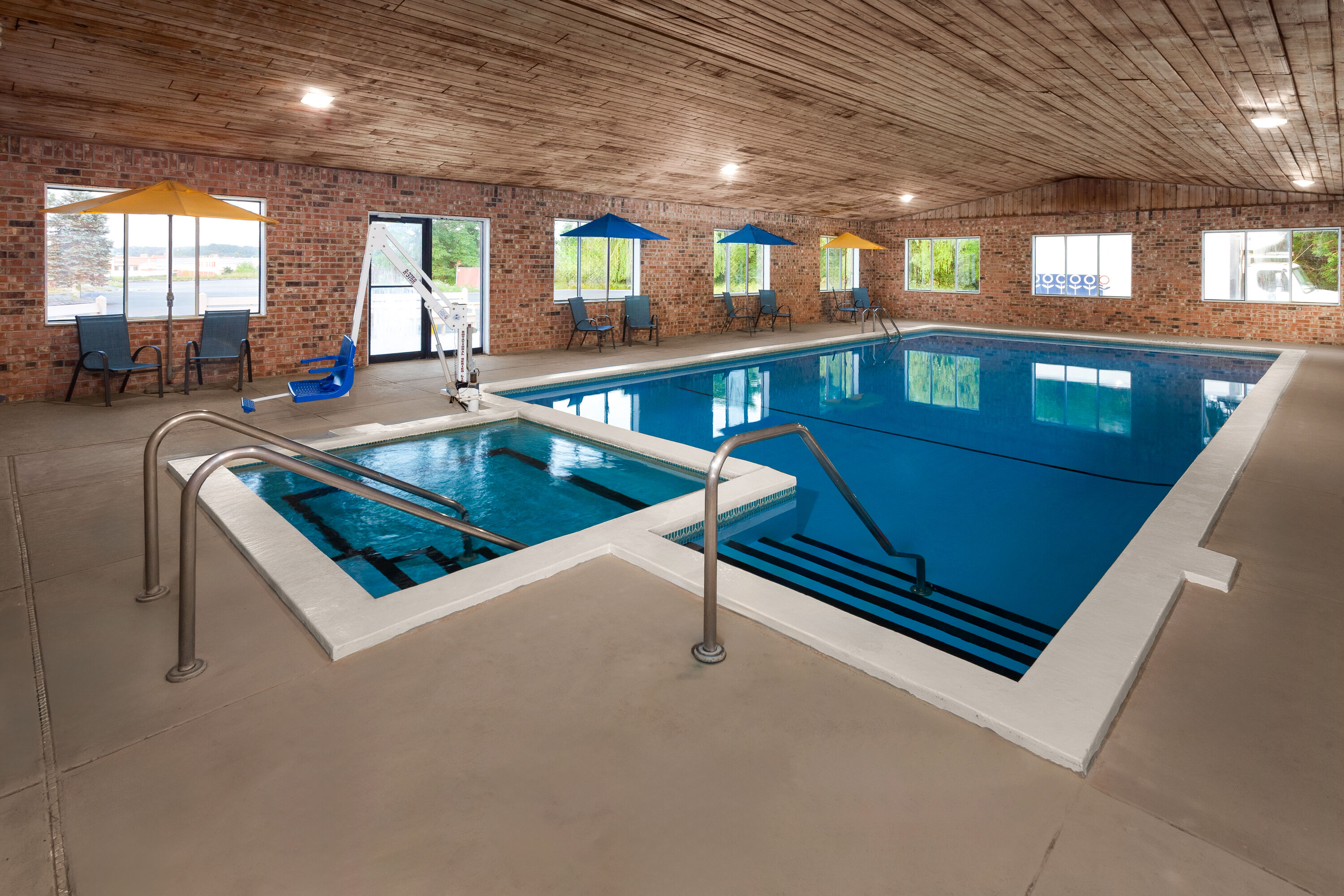 Indoor pool at the Baymont by Wyndham Manistee in Manistee, Michigan