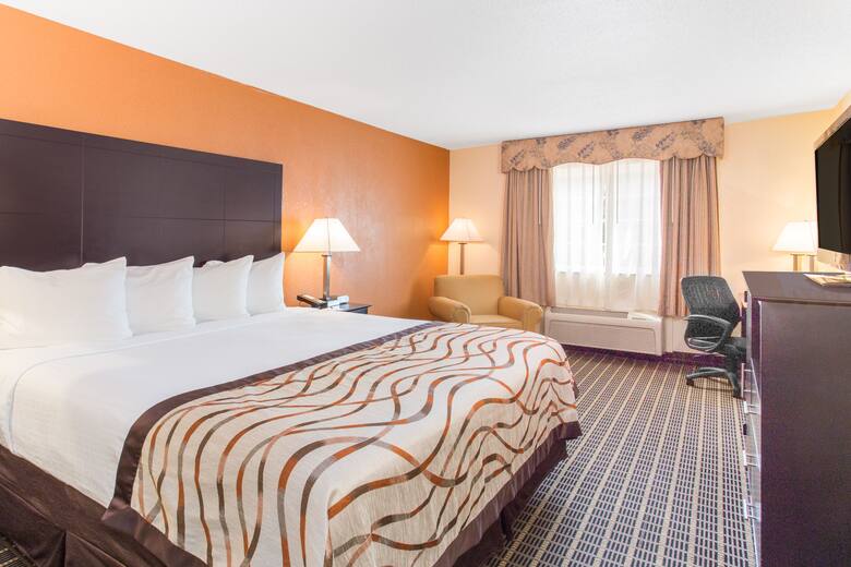 Guest room at the Baymont Inn & Suites Muskegon in Muskegon, Michigan
