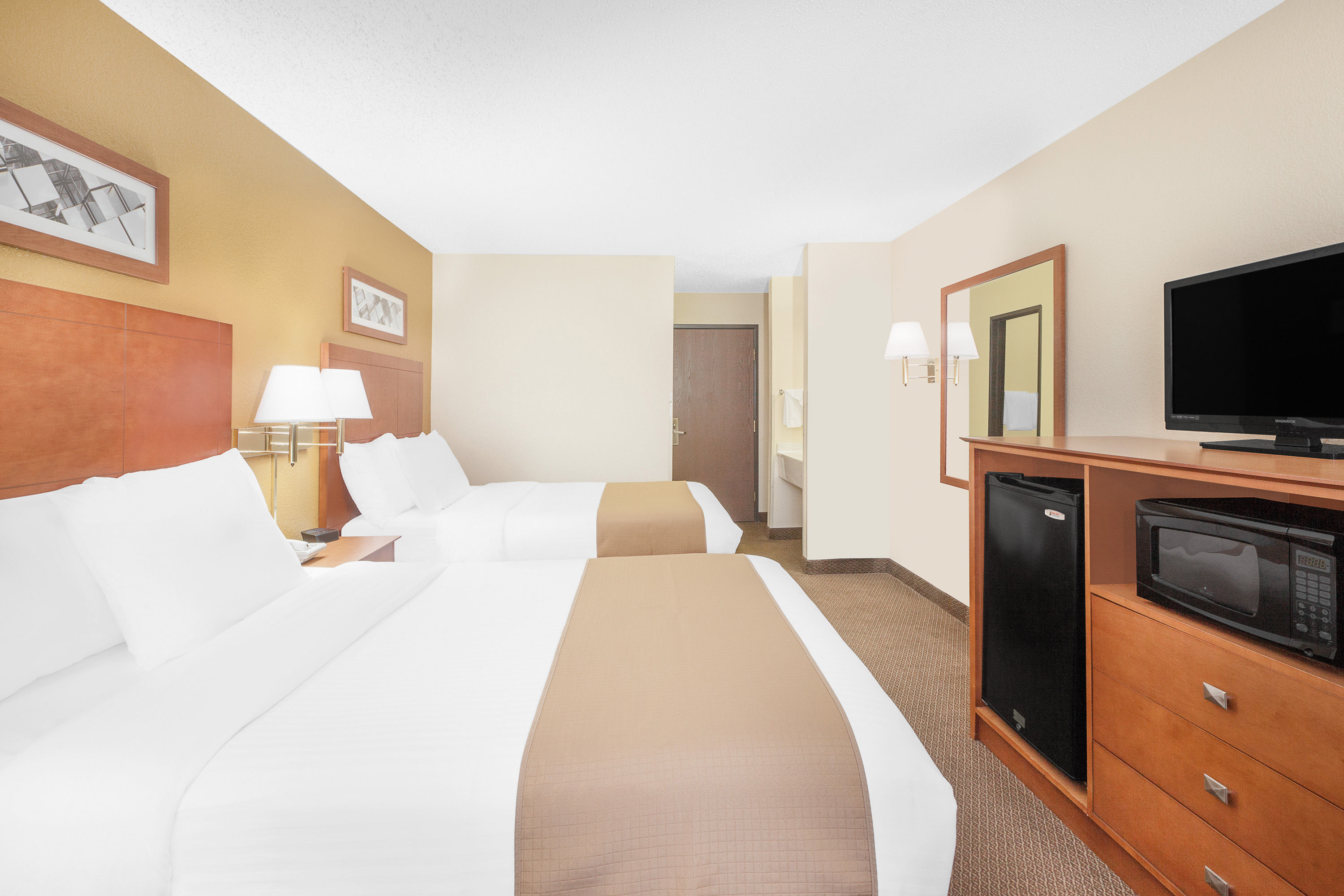 Guest room at the Baymont by Wyndham Port Huron in Port Huron, Michigan