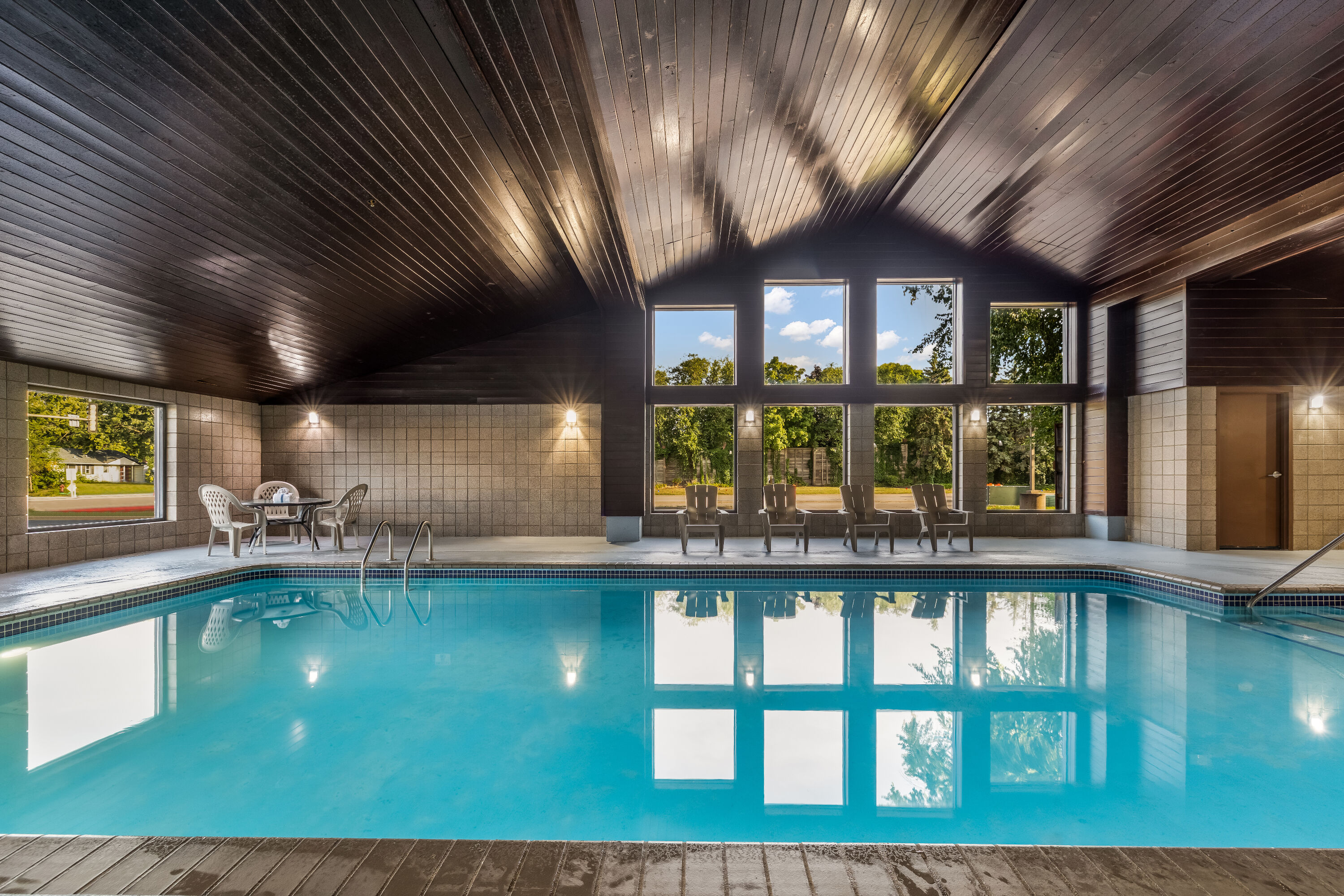 Indoor pool at the Baymont by Wyndham Bloomington MSP Airport in Richfield, Minnesota