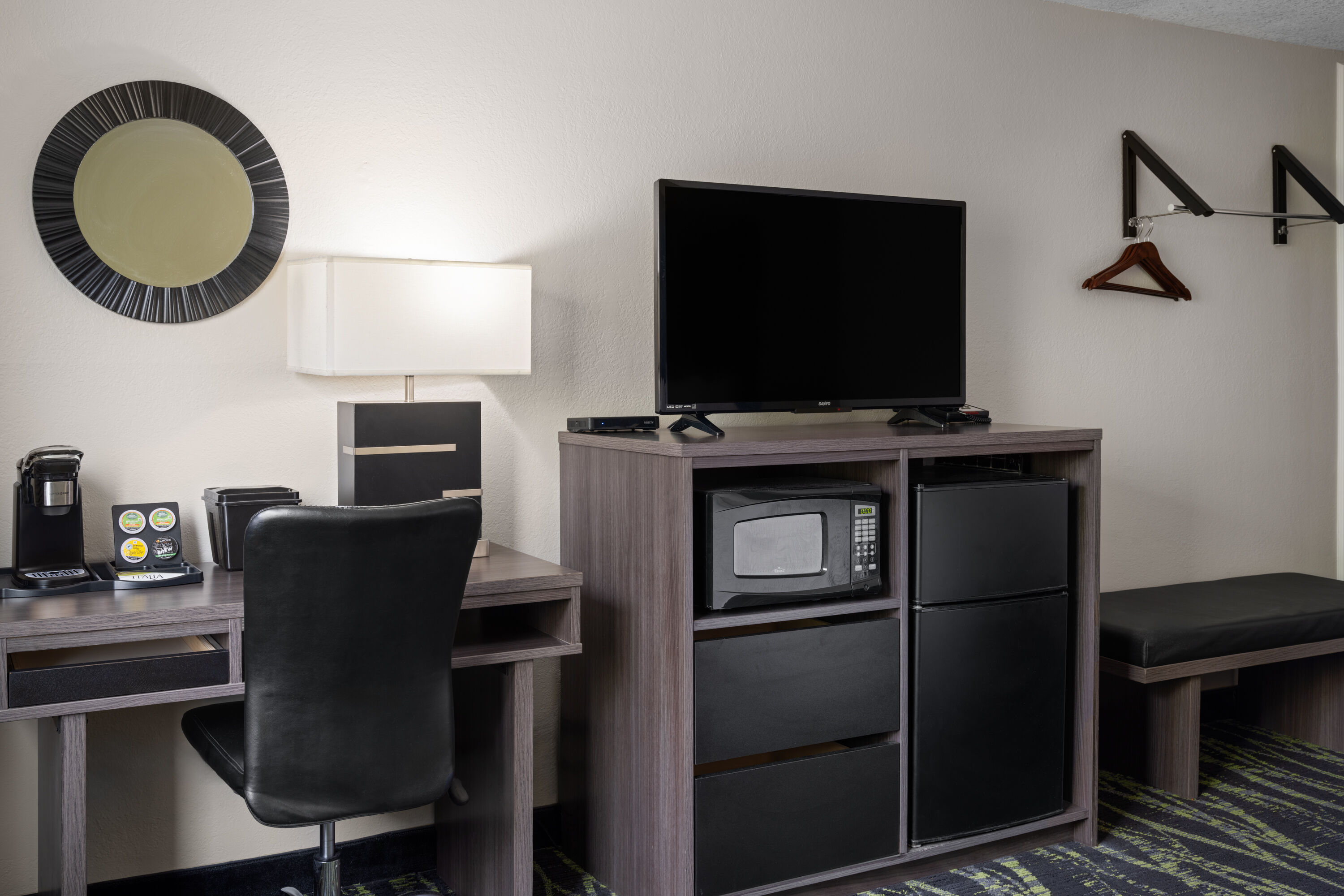 Guest room at the Baymont by Wyndham Liberty MO in Liberty, Missouri