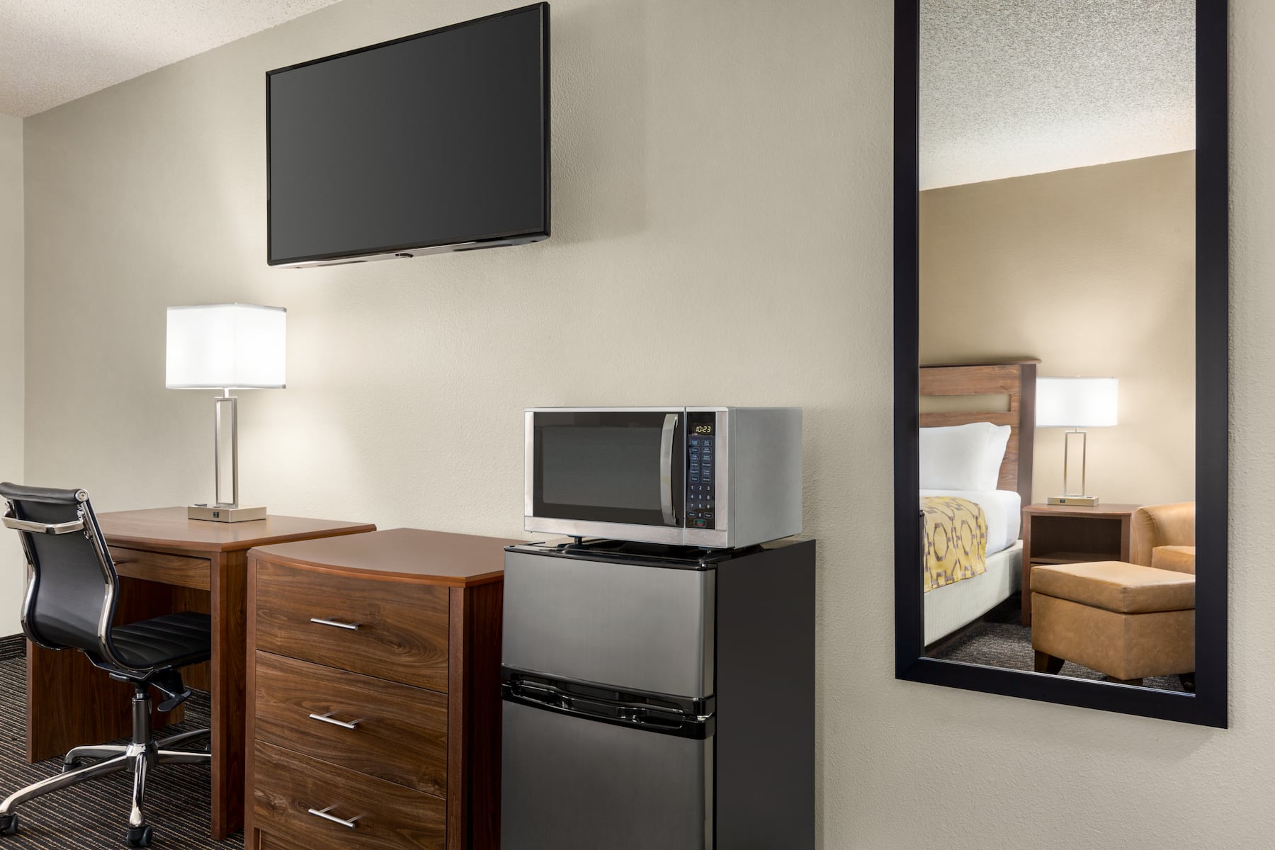 Guest room at the Baymont by Wyndham Whitefish in Whitefish, Montana