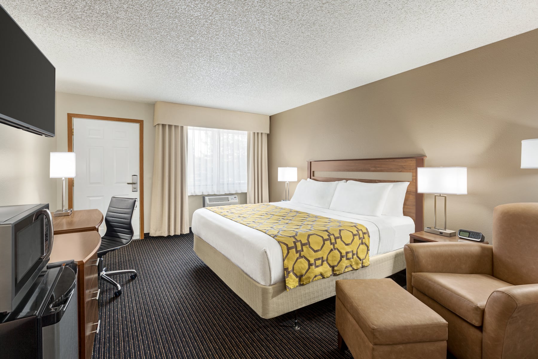 Guest room at the Baymont by Wyndham Whitefish in Whitefish, Montana