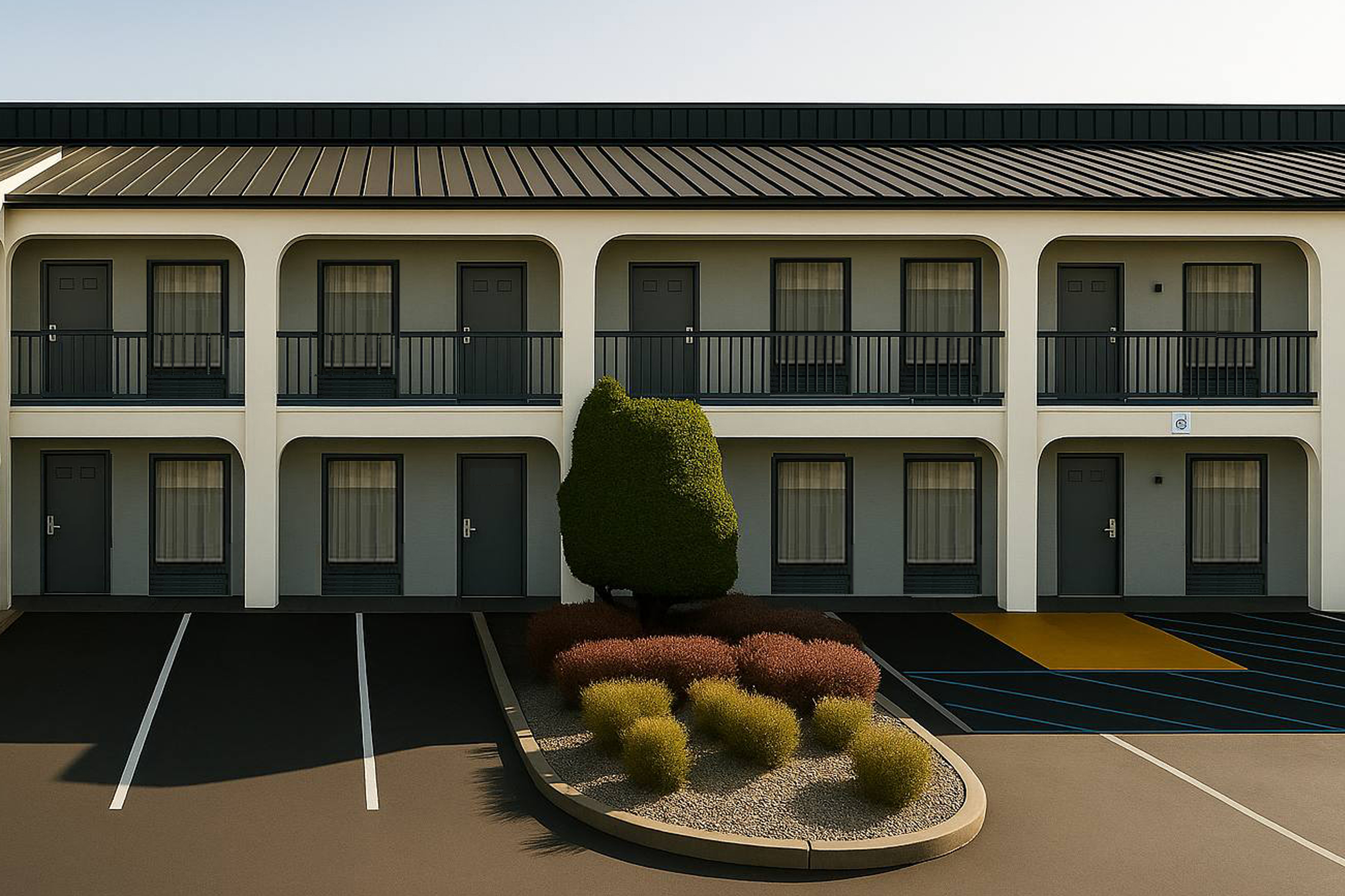 Exterior of Baymont by Wyndham Fayetteville hotel in Fayetteville, North Carolina