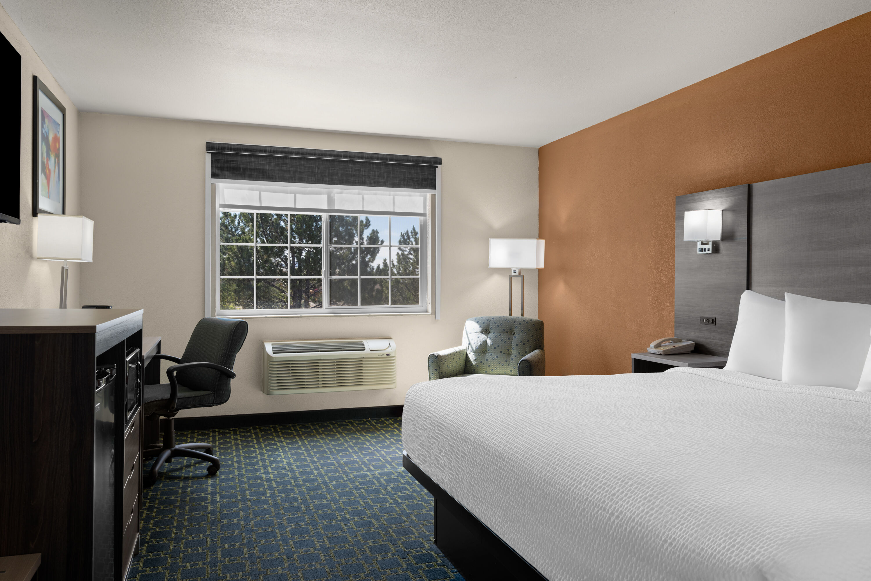Guest room at the Baymont by Wyndham Santa Fe in Santa Fe, New Mexico
