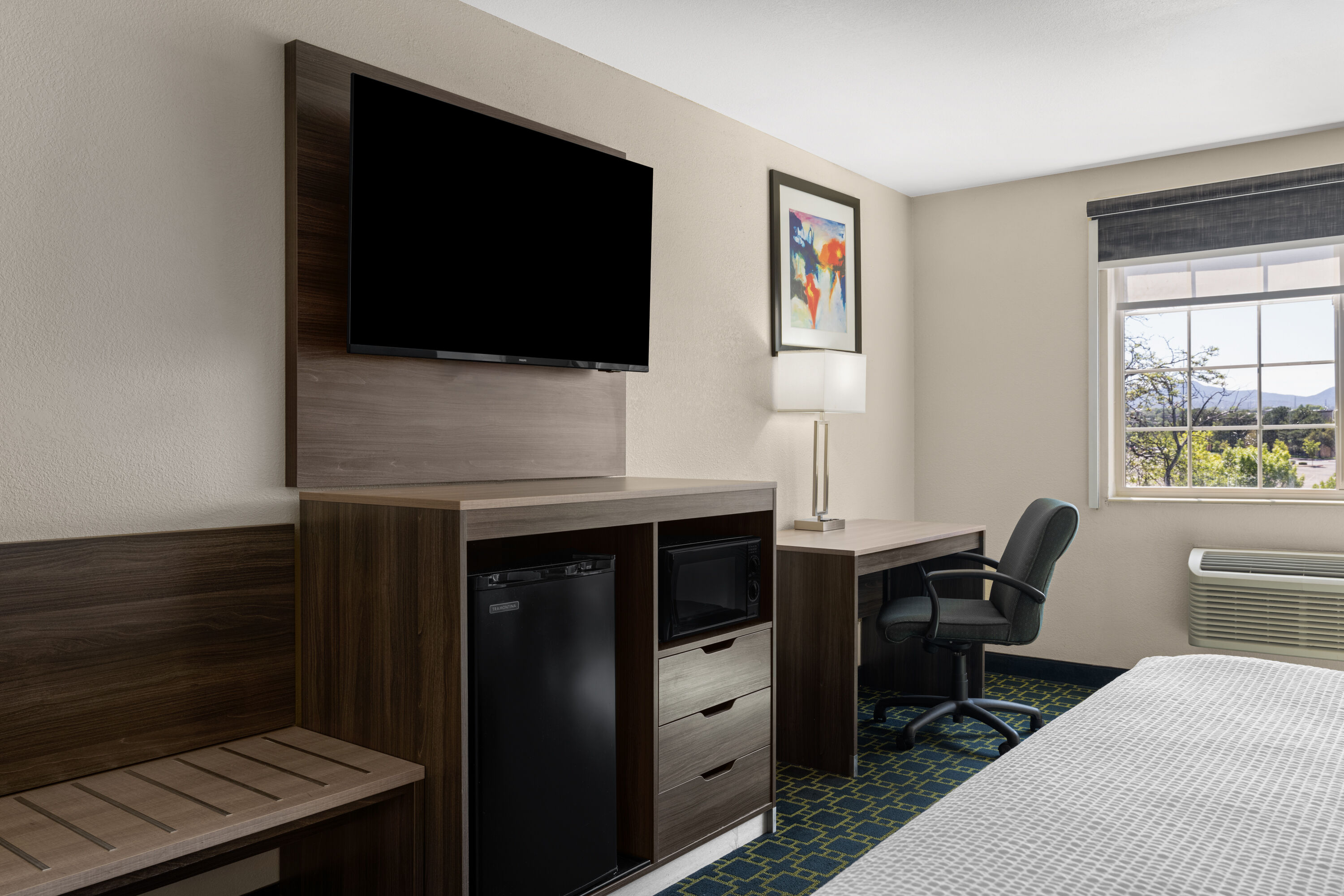 Guest room at the Baymont by Wyndham Santa Fe in Santa Fe, New Mexico