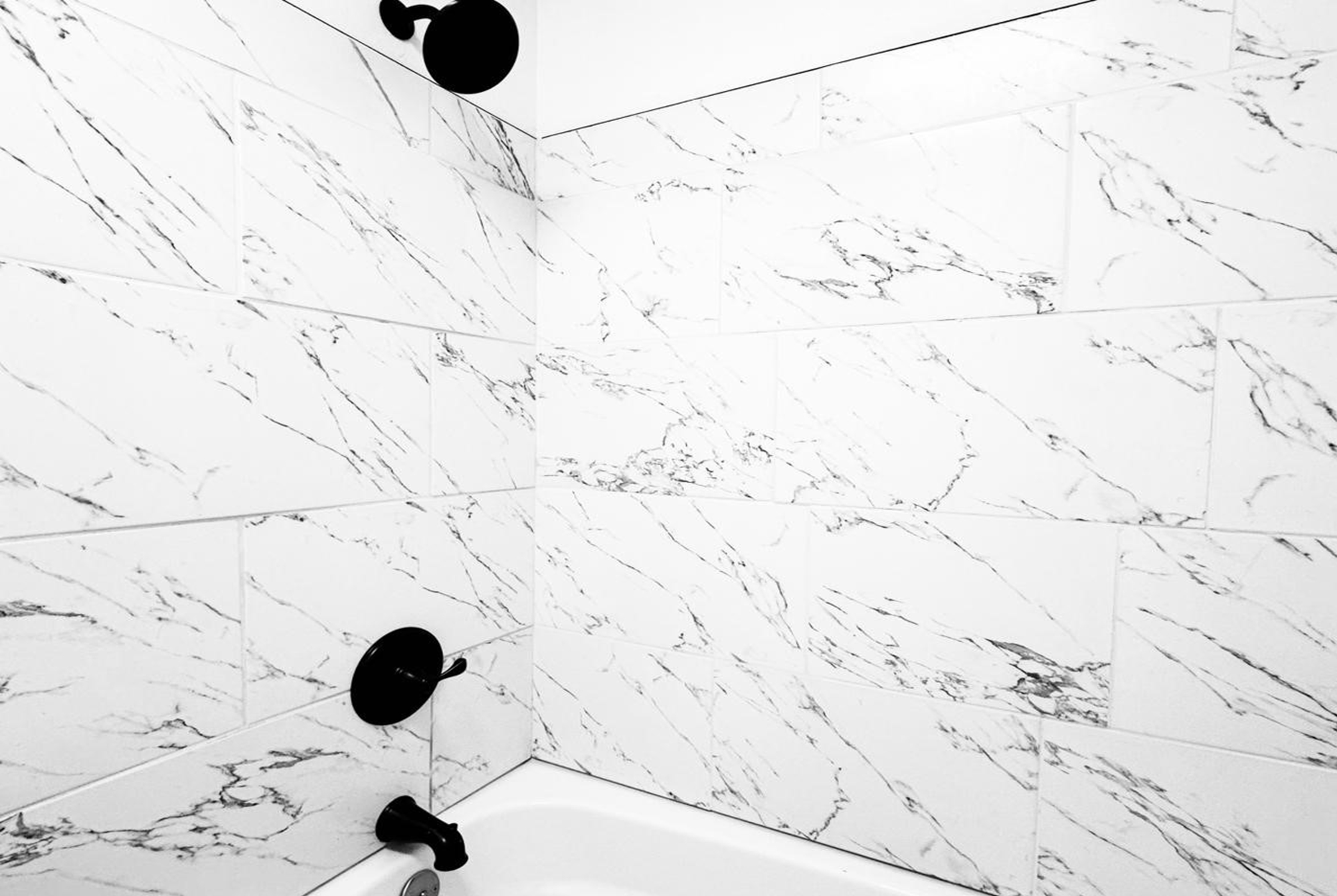 Guest room bath at the Baymont Inn and Suites by Wyndham Columbus / Near OSU in Columbus, Ohio