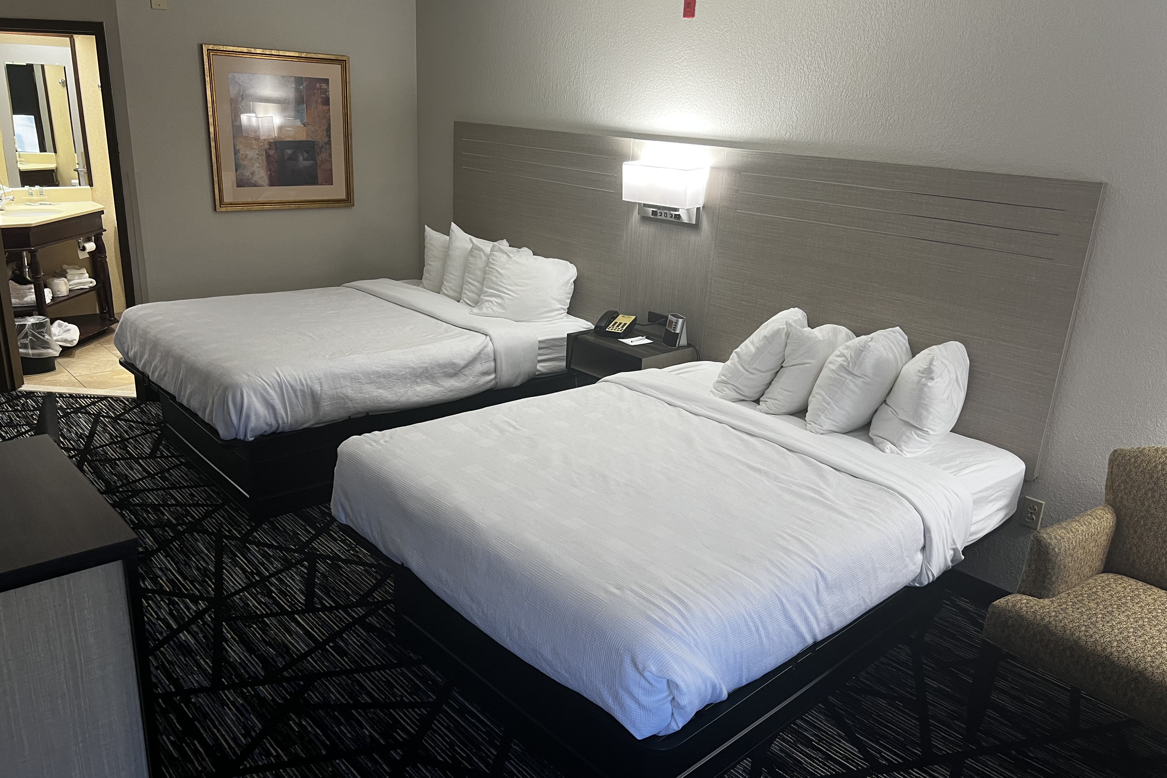 Guest room at the Baymont by Wyndham Monroe Ohio in Monroe, Ohio