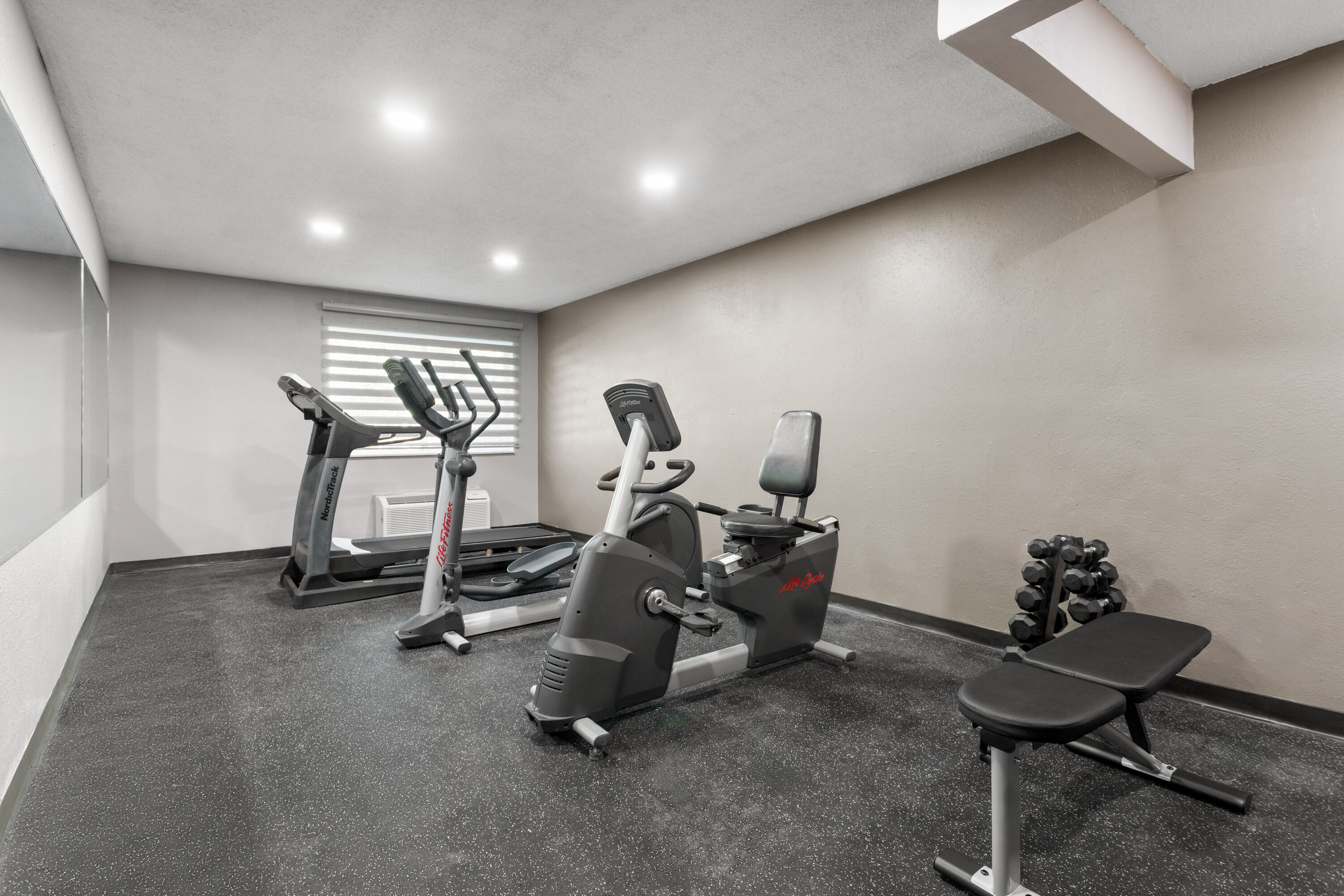 Fitness room at Baymont by Wyndham Piqua in Piqua, Ohio