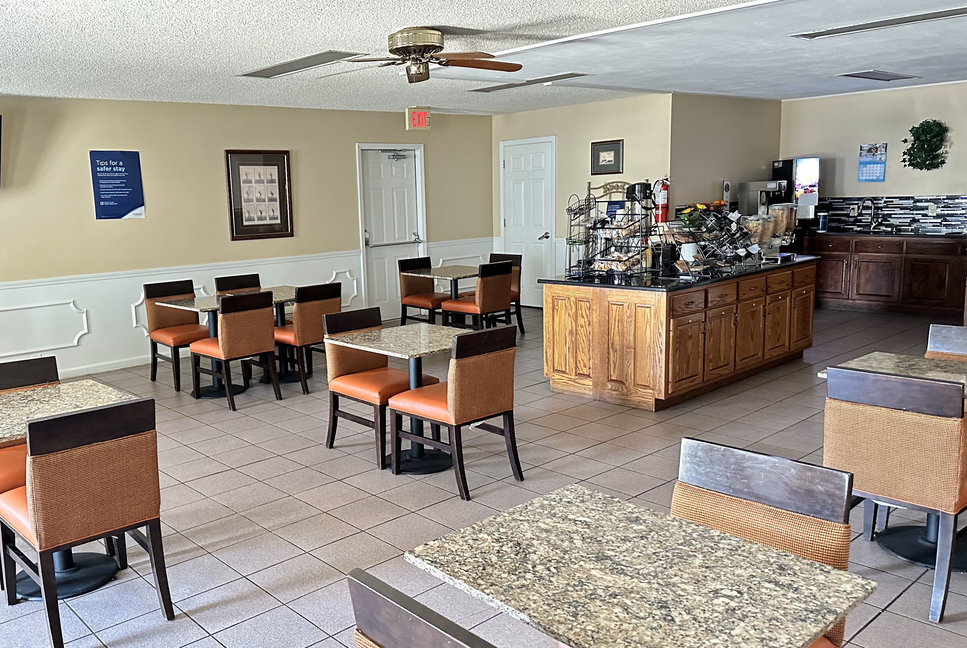 Free breakfast at Baymont by Wyndham Greenwood in Greenwood, South Carolina