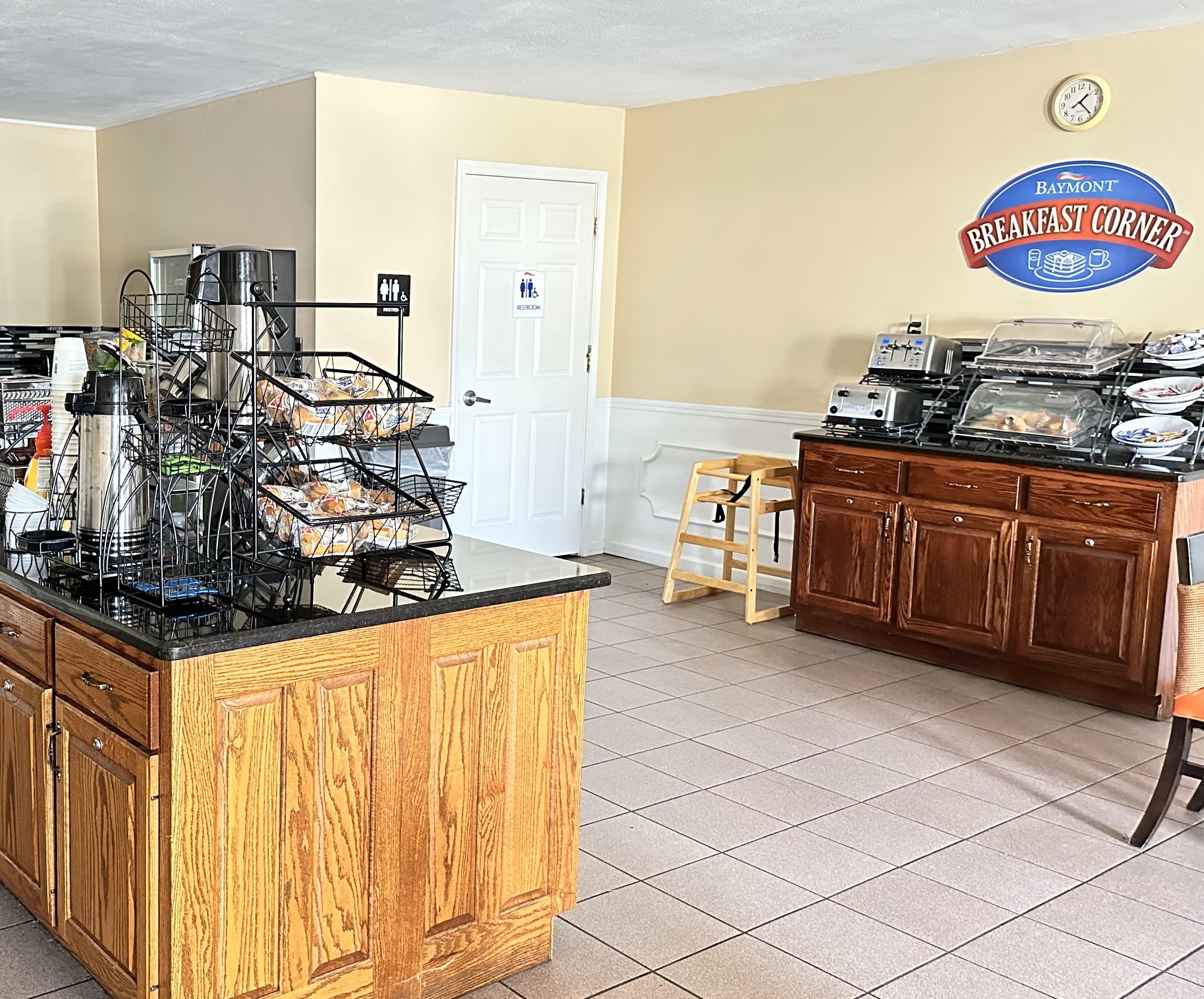 Free breakfast at Baymont by Wyndham Greenwood in Greenwood, South Carolina