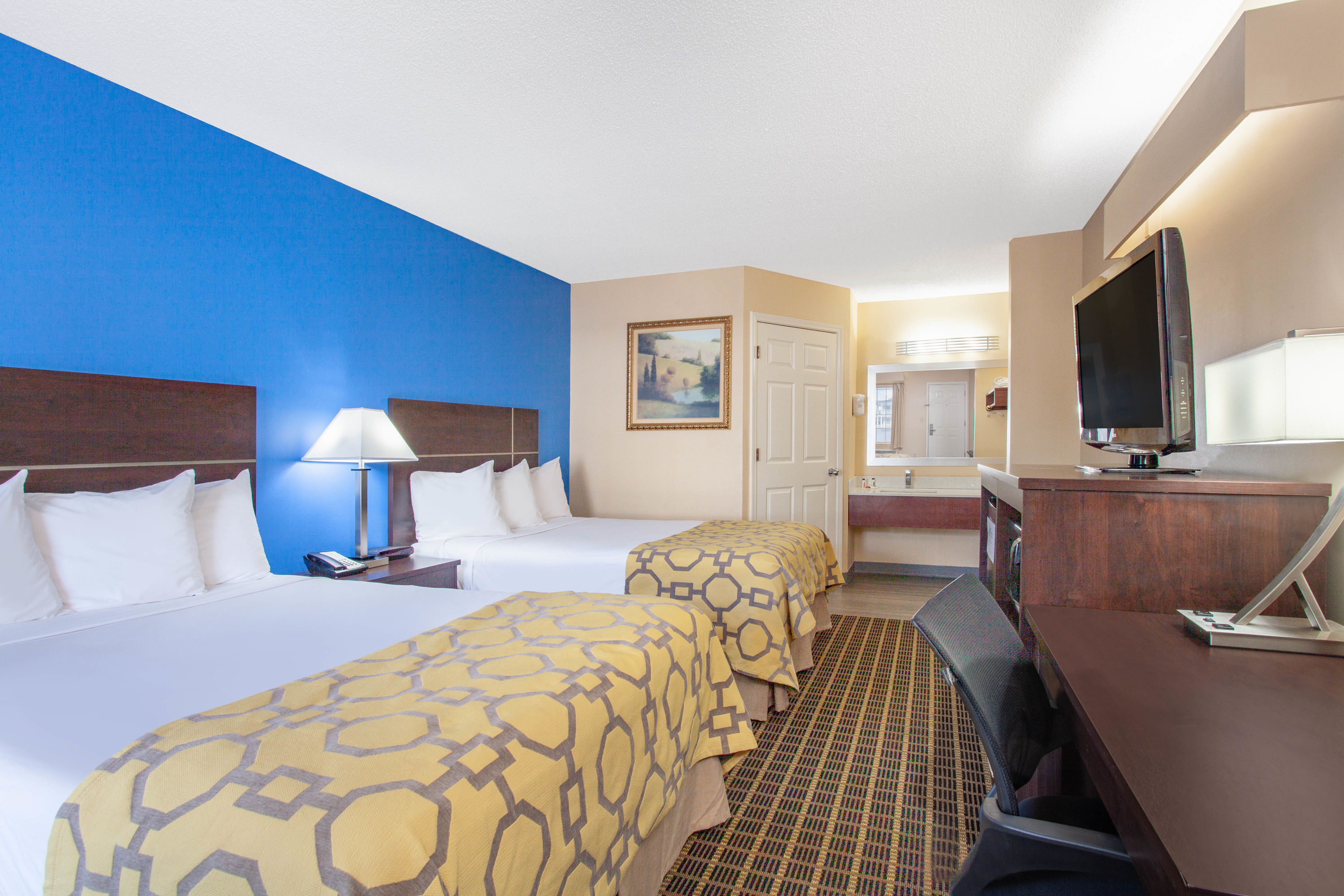 Guest room at the Baymont by Wyndham Greenwood in Greenwood, South Carolina