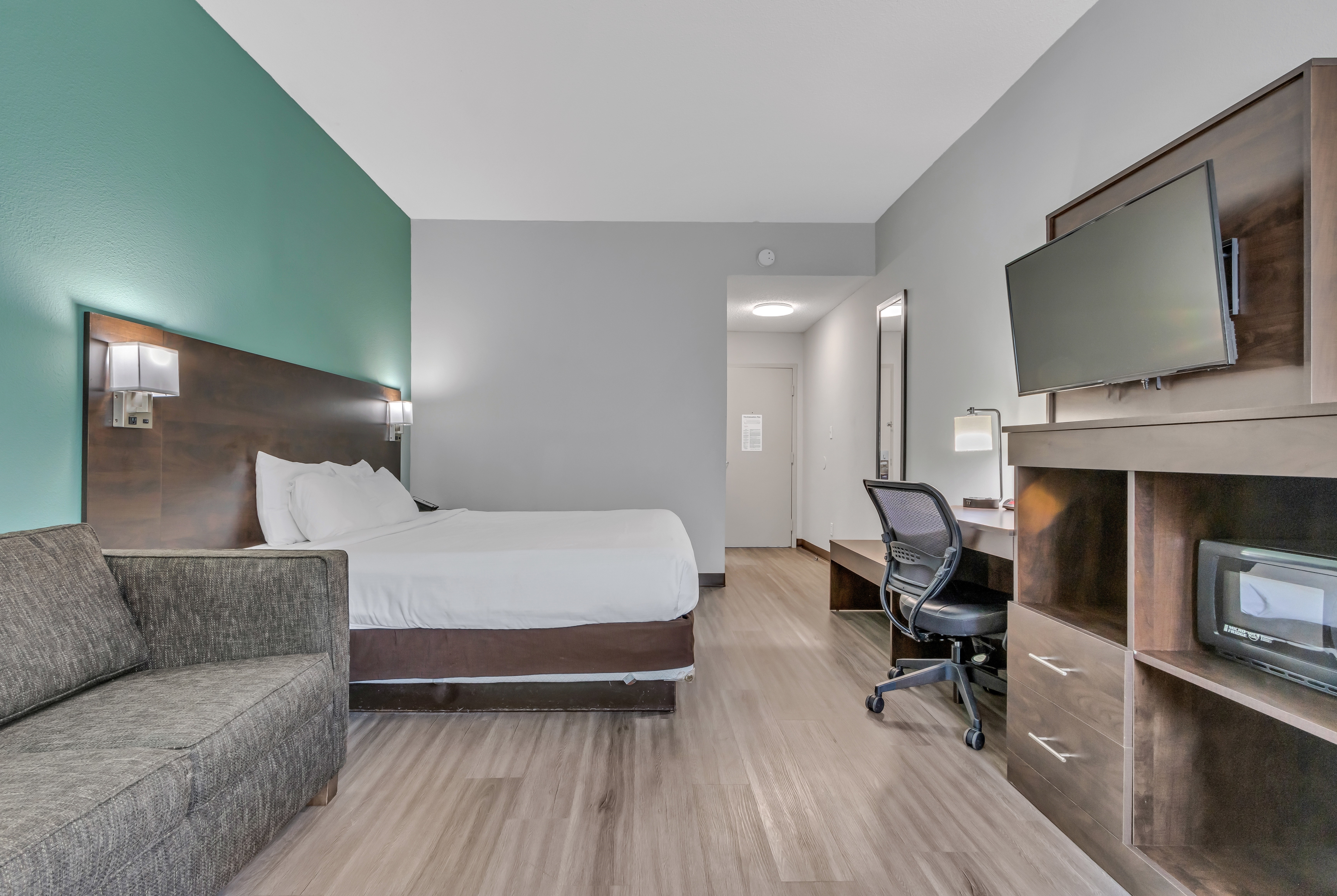 Guest room at the Baymont by Wyndham North Myrtle Beach in North Myrtle Beach, South Carolina