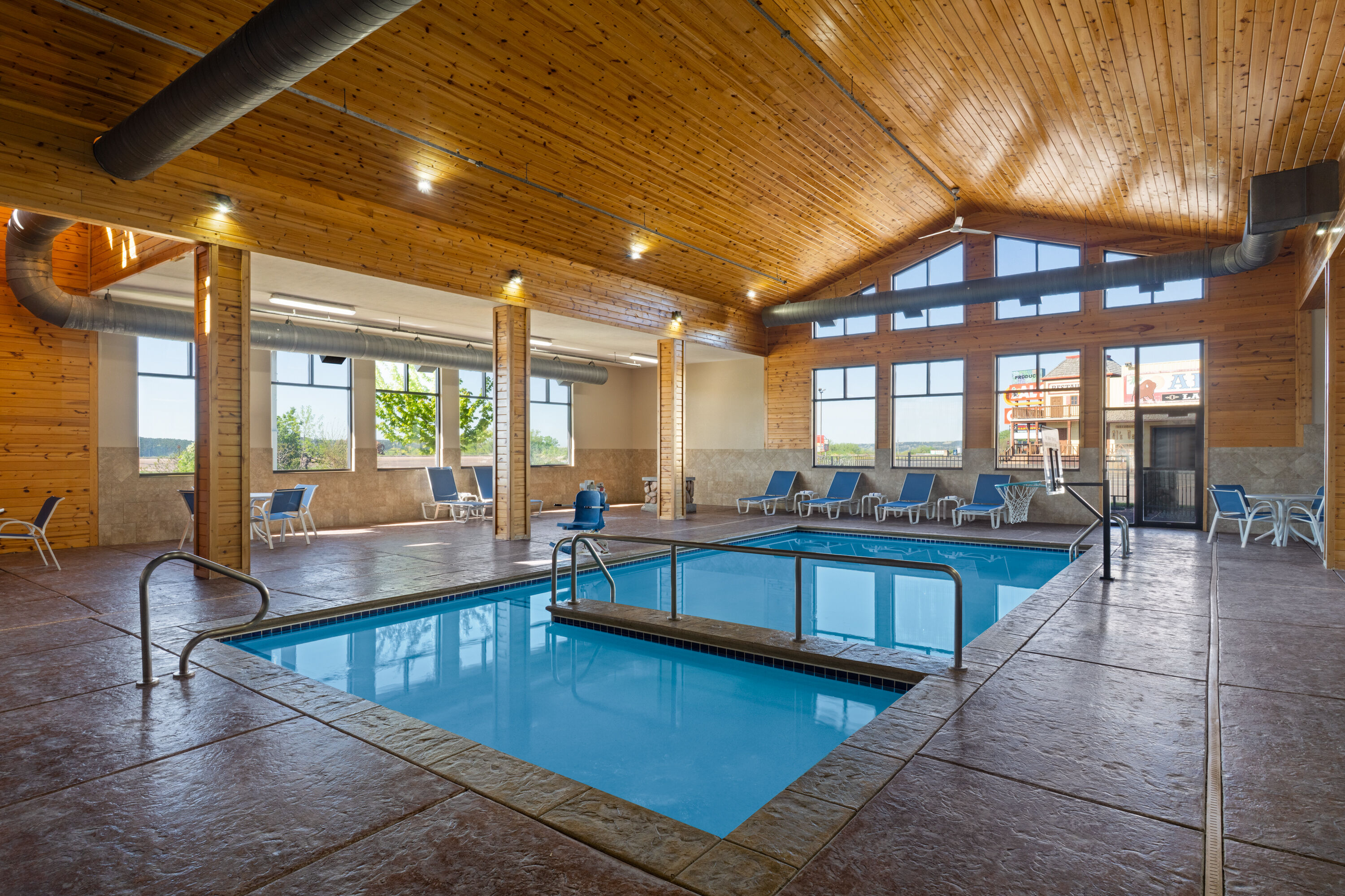 Indoor pool at the Baymont by Wyndham Oacoma in Oacoma, South Dakota