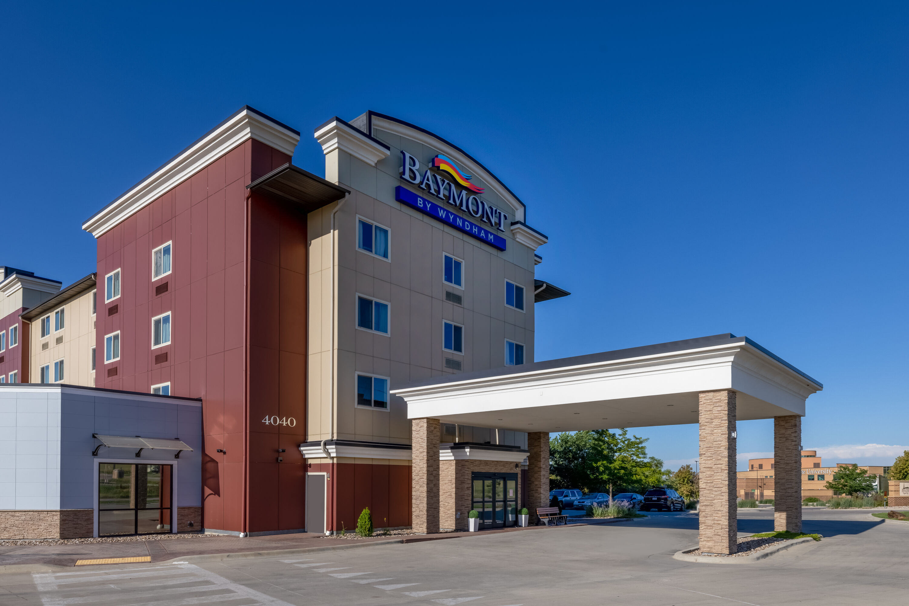 Exterior of Baymont by Wyndham Rapid City hotel in Rapid City, South Dakota
