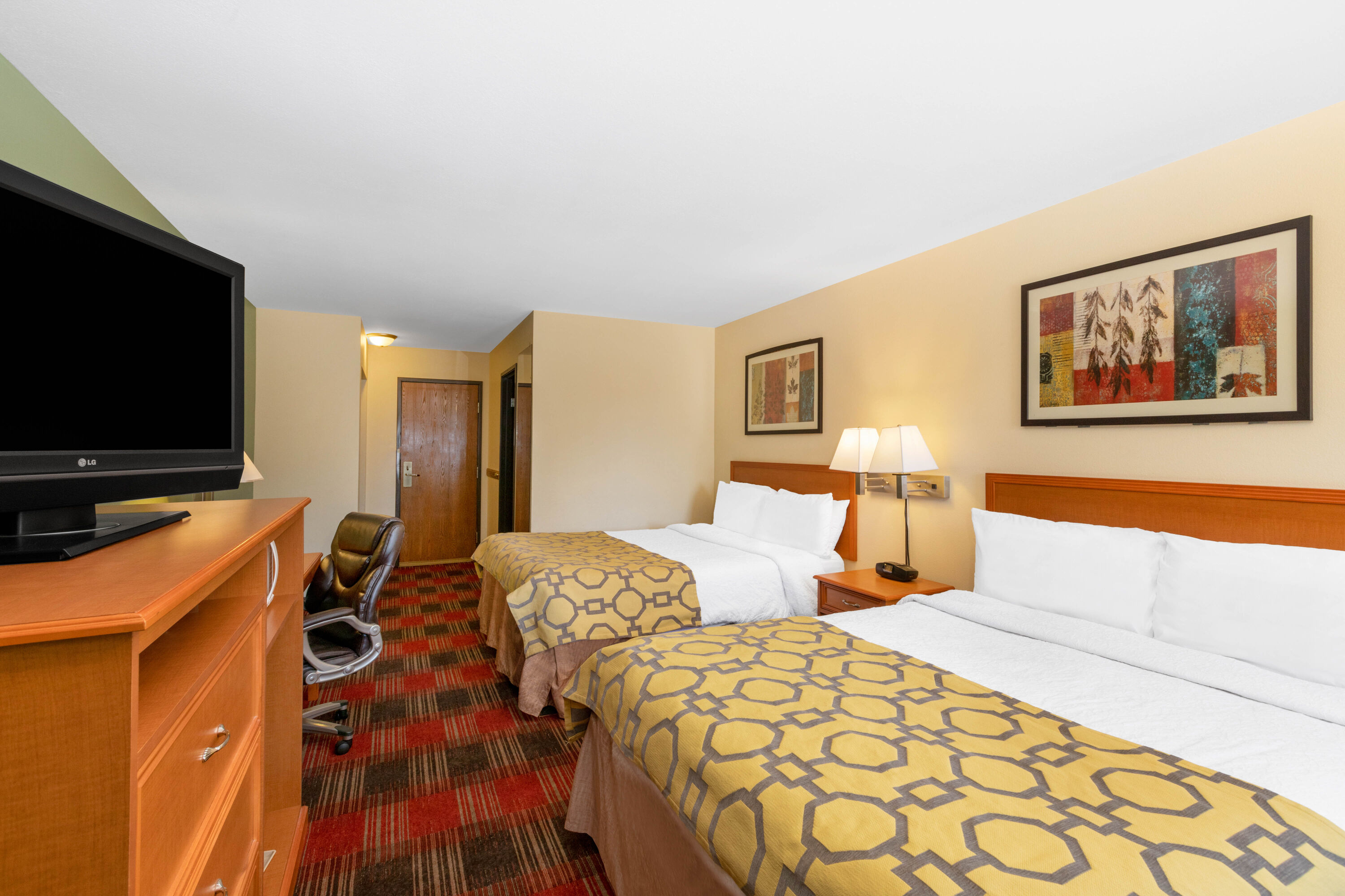 Guest room at the Baymont by Wyndham Spearfish in Spearfish, South Dakota