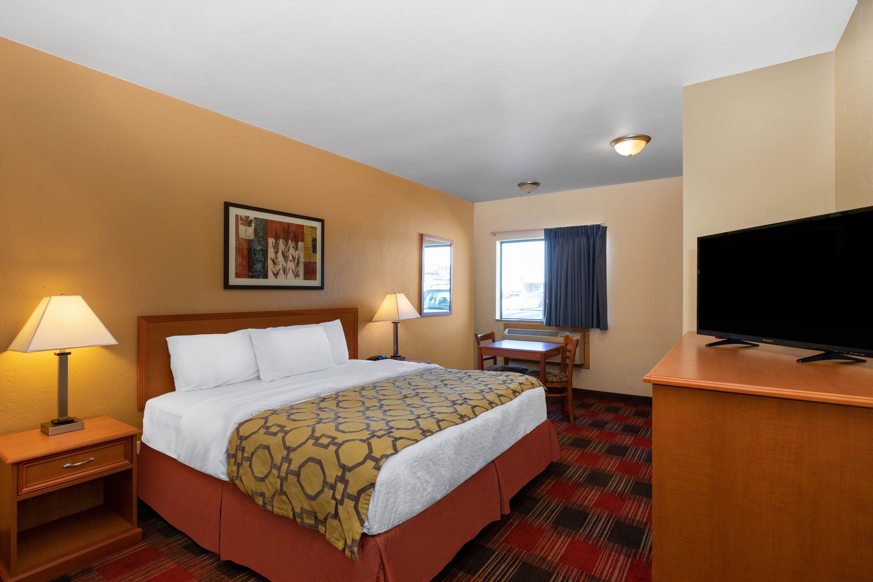 Guest room at the Baymont by Wyndham Spearfish in Spearfish, South Dakota