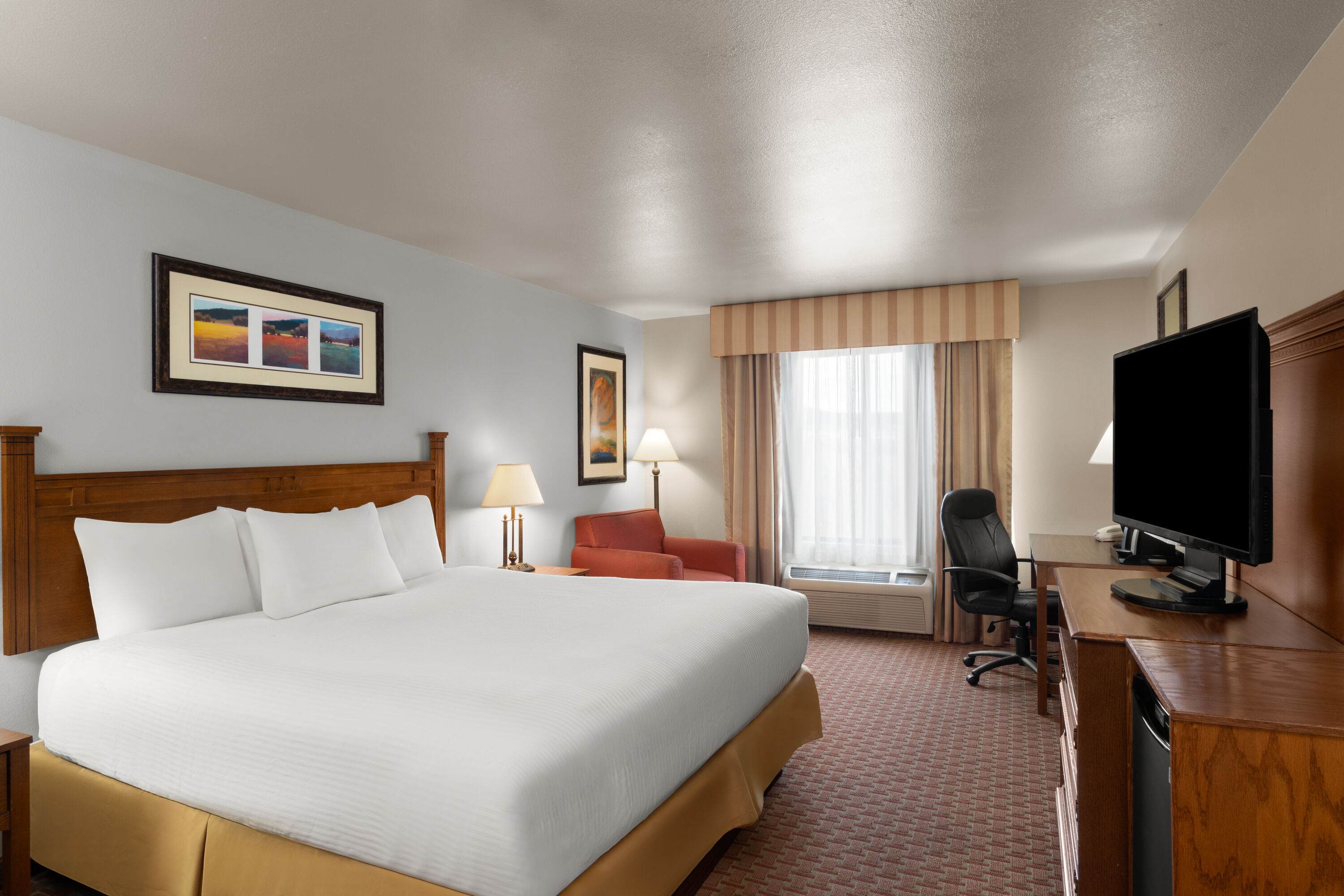 Guest room at the Baymont Inn & Suites by Wyndham Sturgis in Sturgis, South Dakota