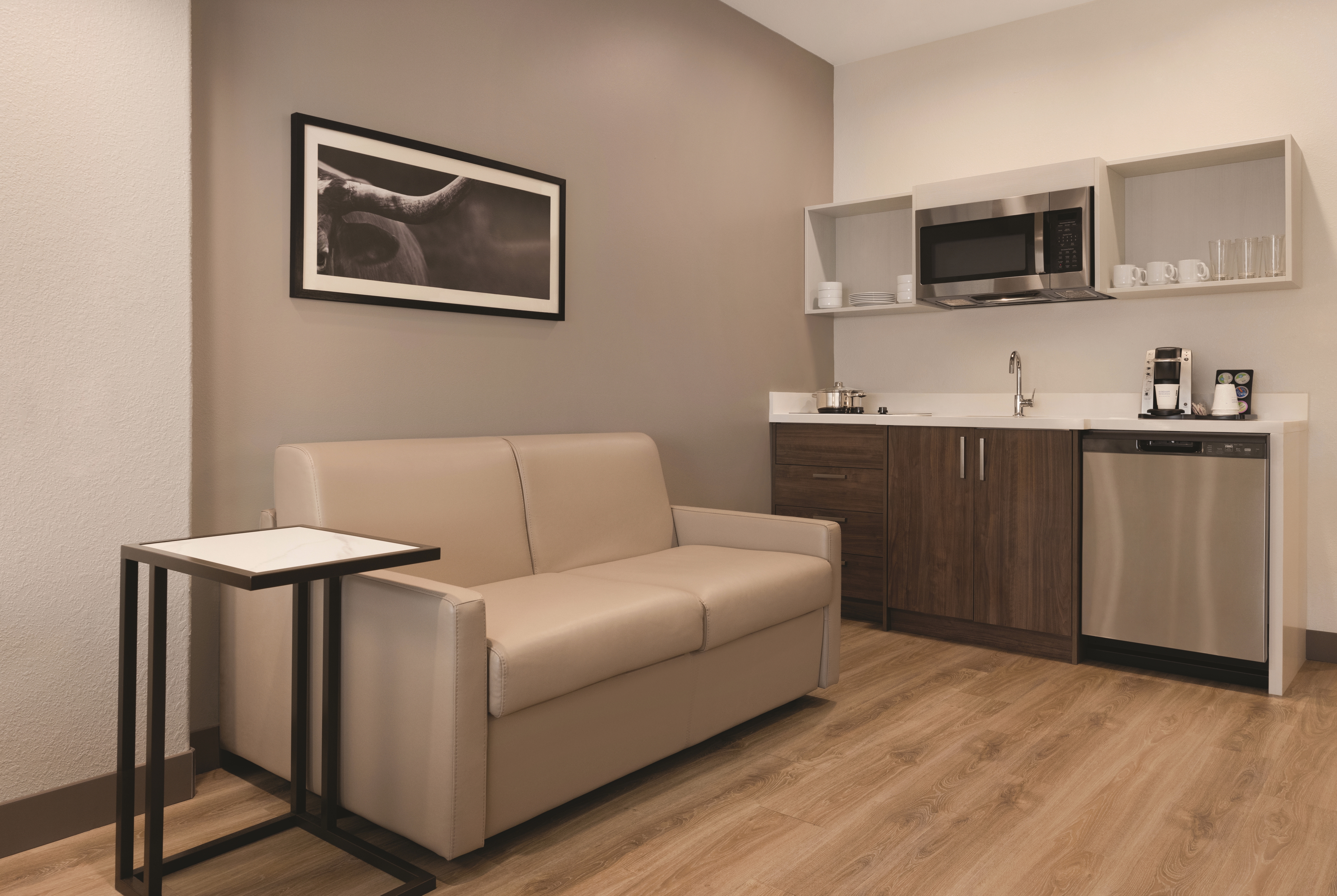 Baymont by Wyndham Beaumont suite living room in Beaumont, Texas