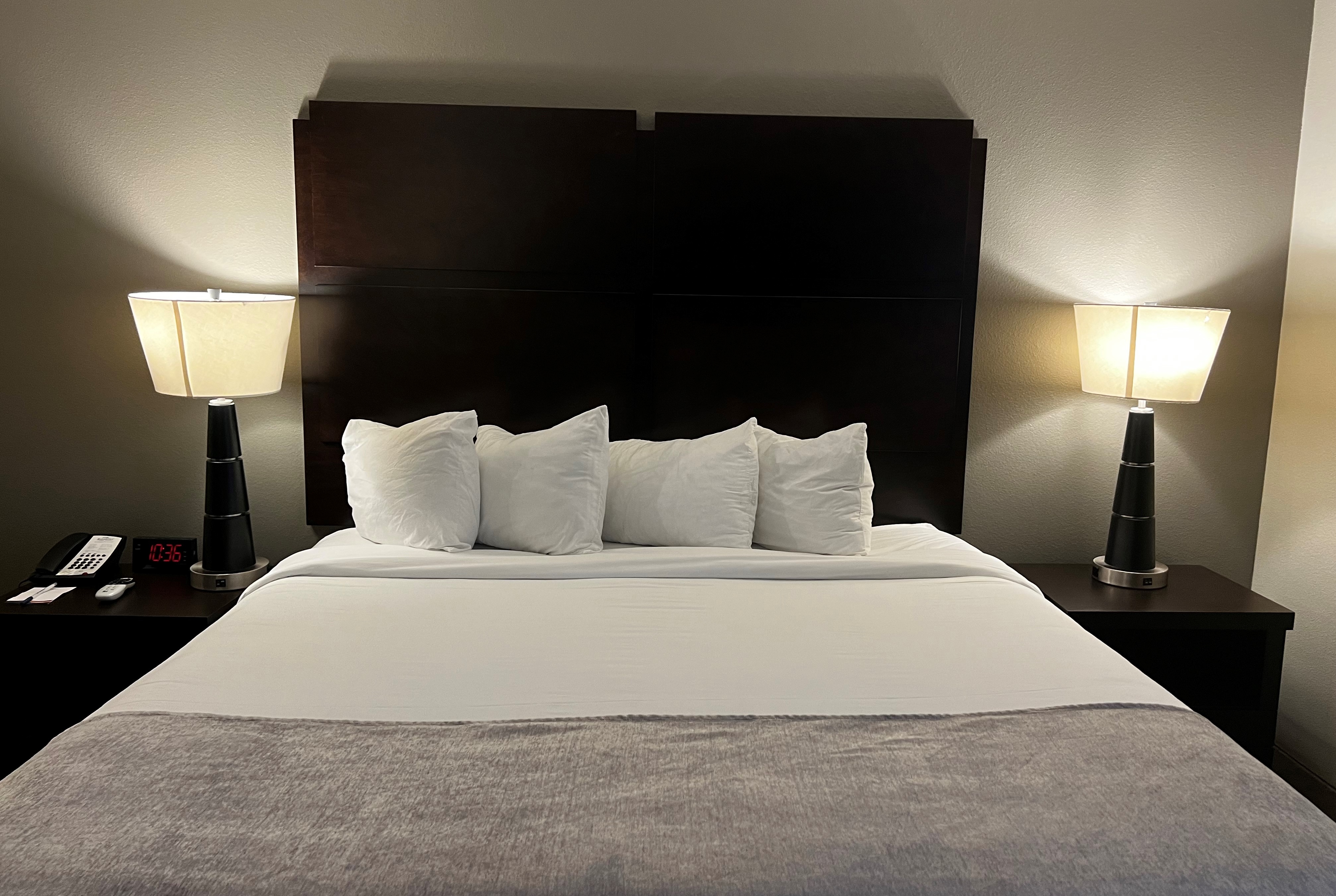 Guest room at the Baymont by Wyndham College Station in College Station, Texas