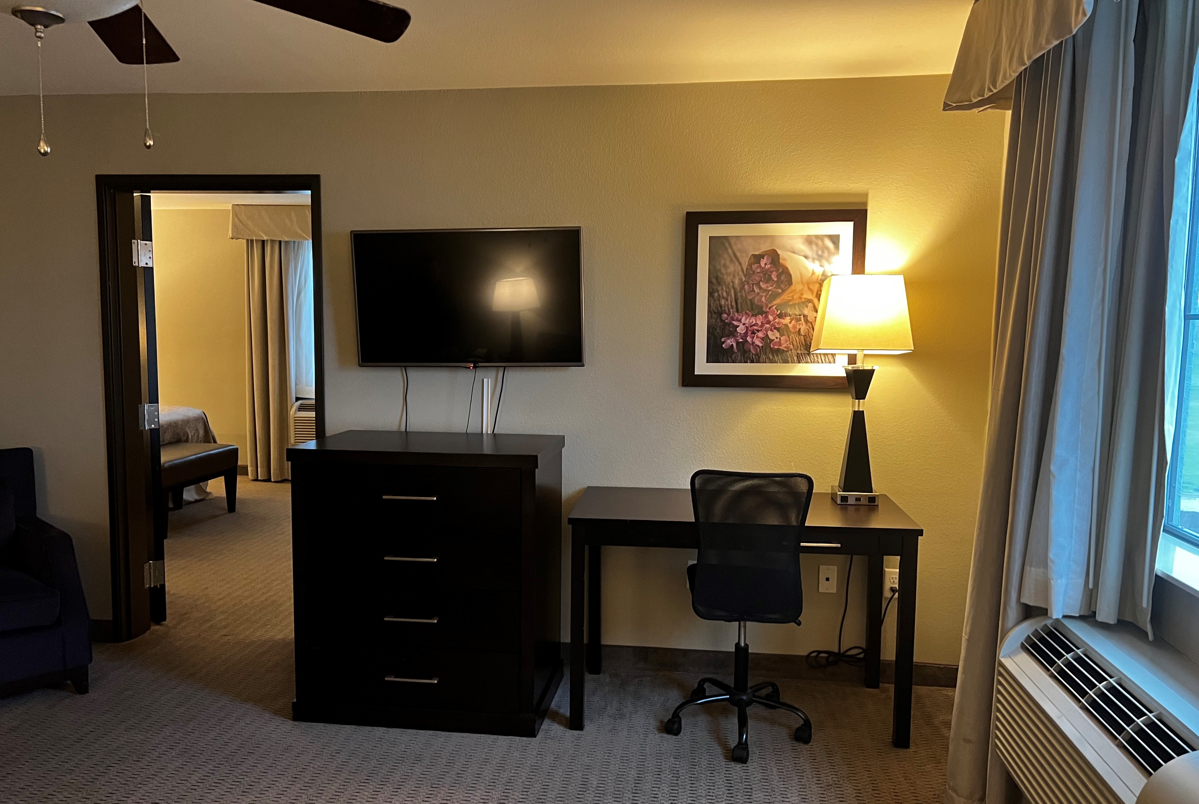Guest room at the Baymont by Wyndham College Station in College Station, Texas