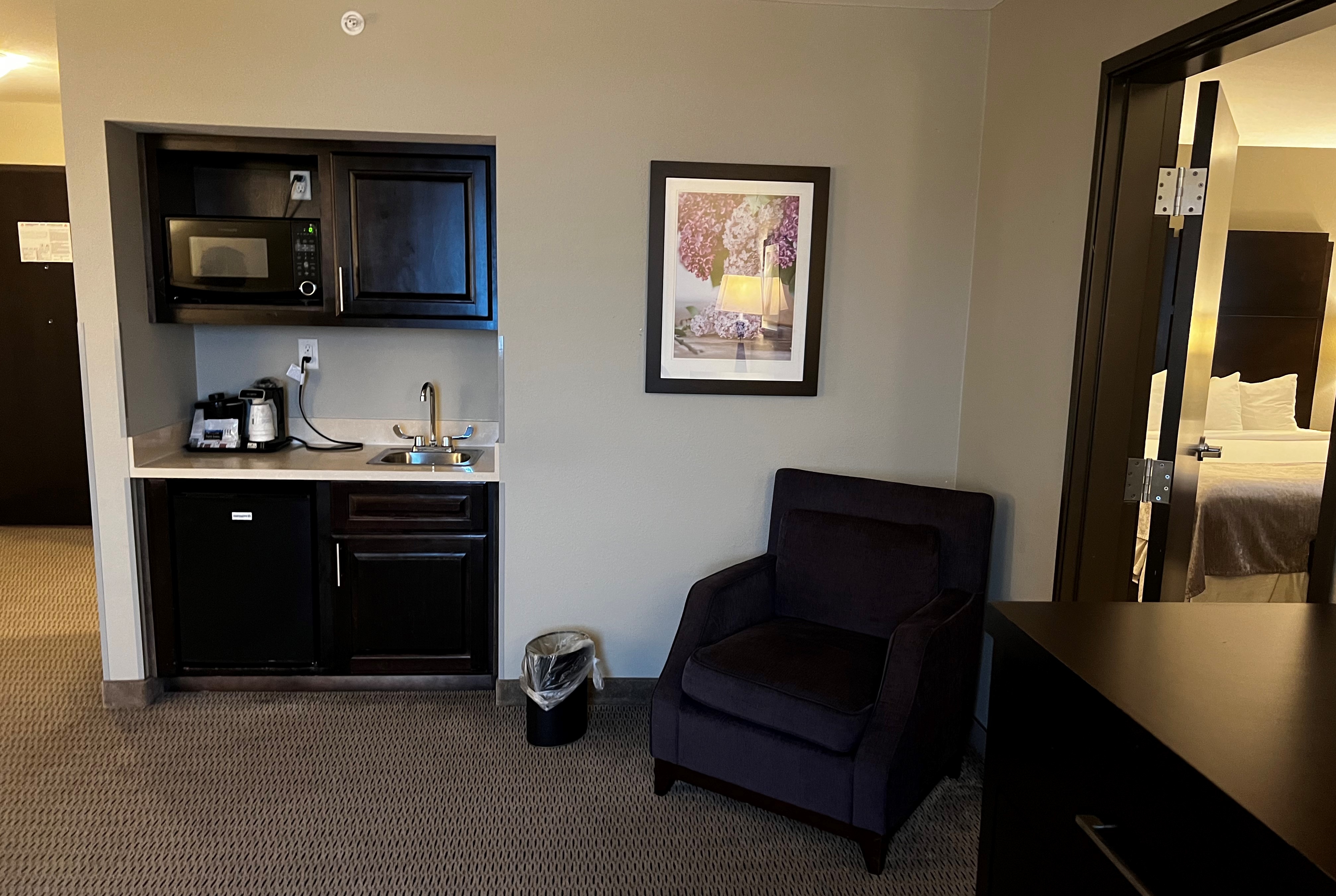 Guest room at the Baymont by Wyndham College Station in College Station, Texas