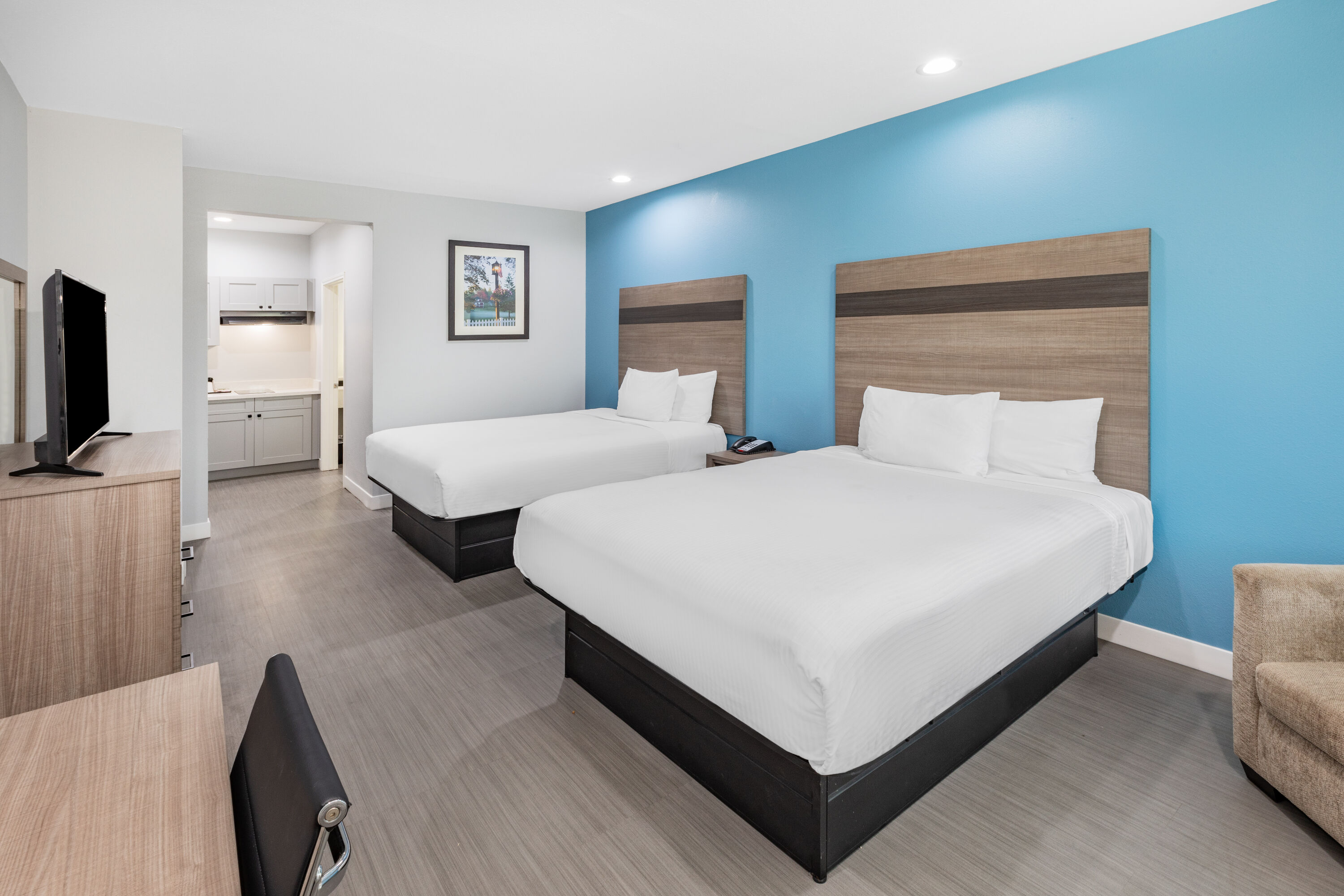 Guest room at the Baymont by Wyndham Freeport Texas in Freeport, Texas