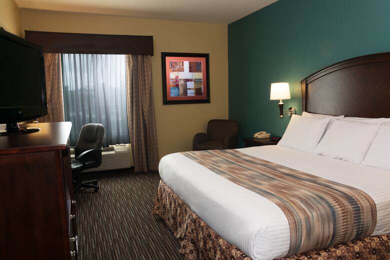 Guest room at the Baymont Inn & Suites Houston Intercontinental Airport in Humble, Texas