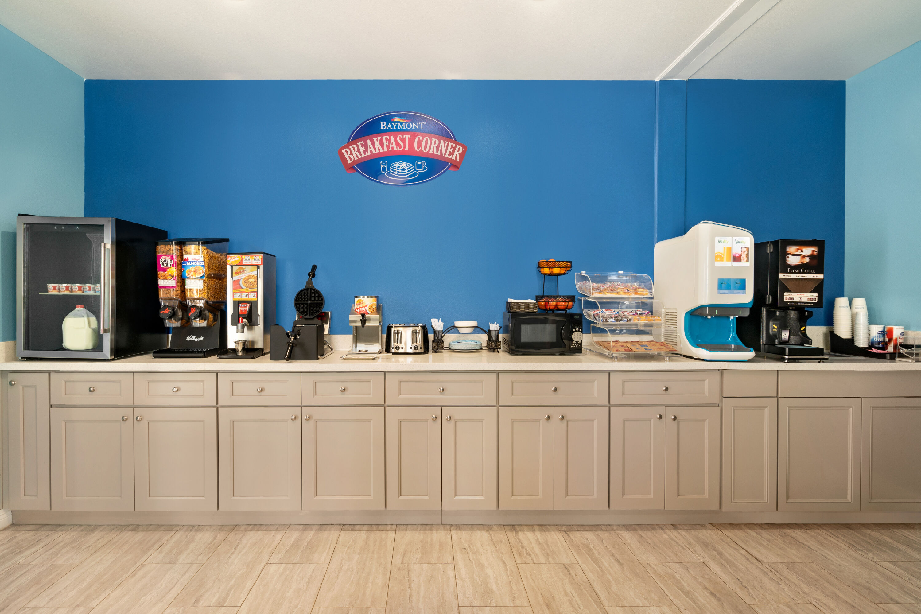 Free breakfast at Baymont by Wyndham Kingwood in Kingwood, Texas