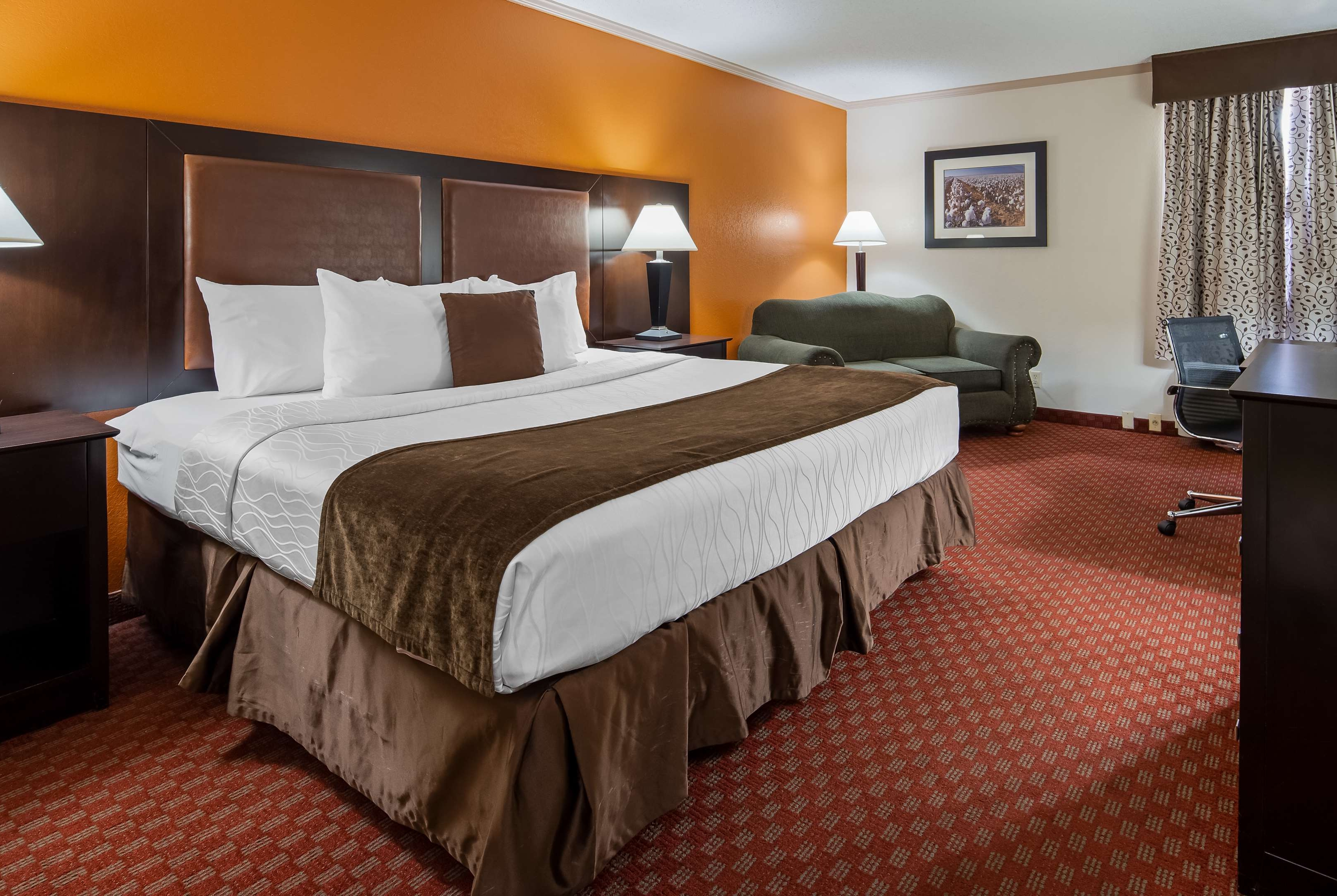 Guest room at the Baymont by Wyndham Lubbock in Lubbock, Texas