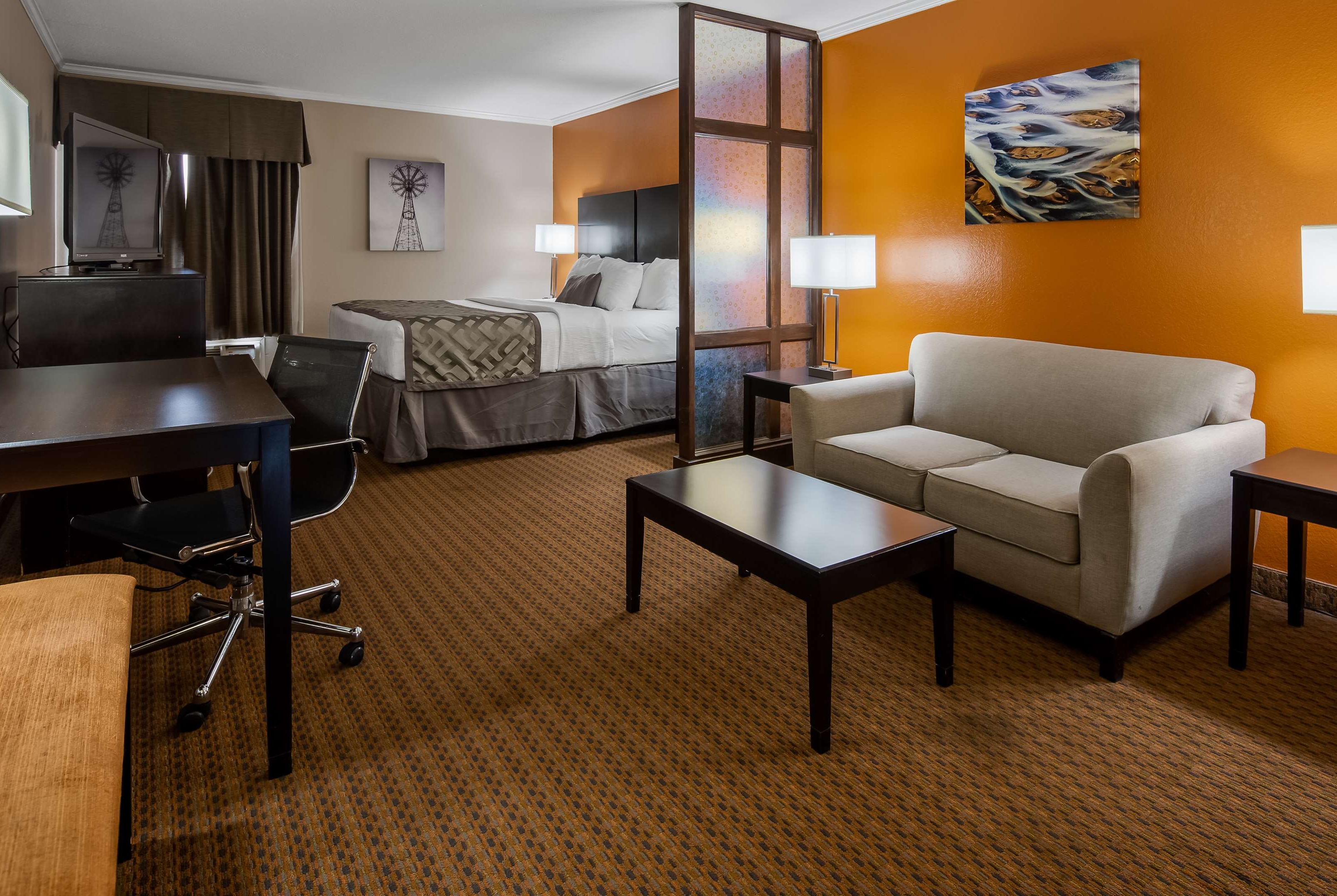 Guest room at the Baymont by Wyndham Lubbock in Lubbock, Texas