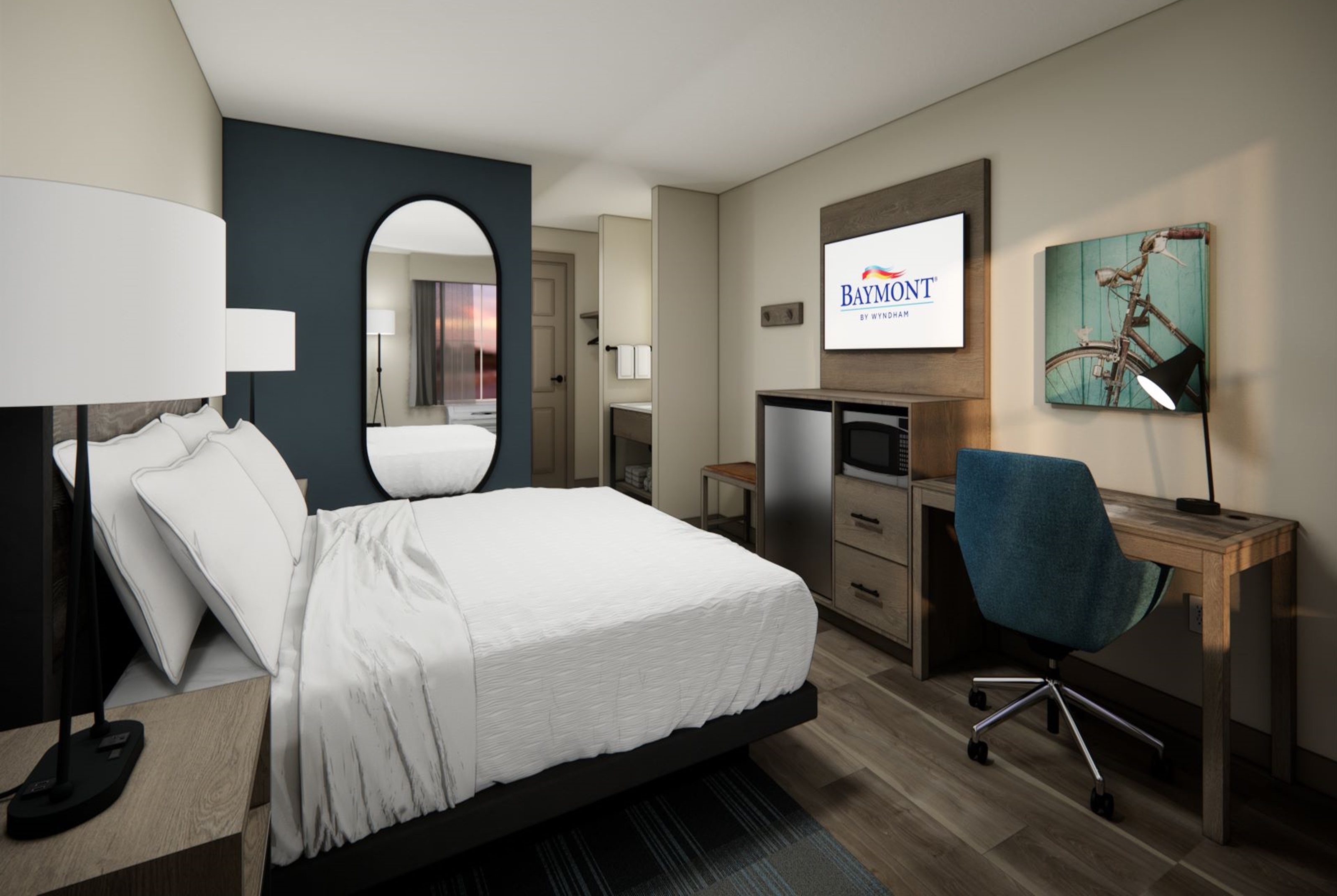 Guest room at the Baymont by Wyndham Culpeper in Culpeper, Virginia