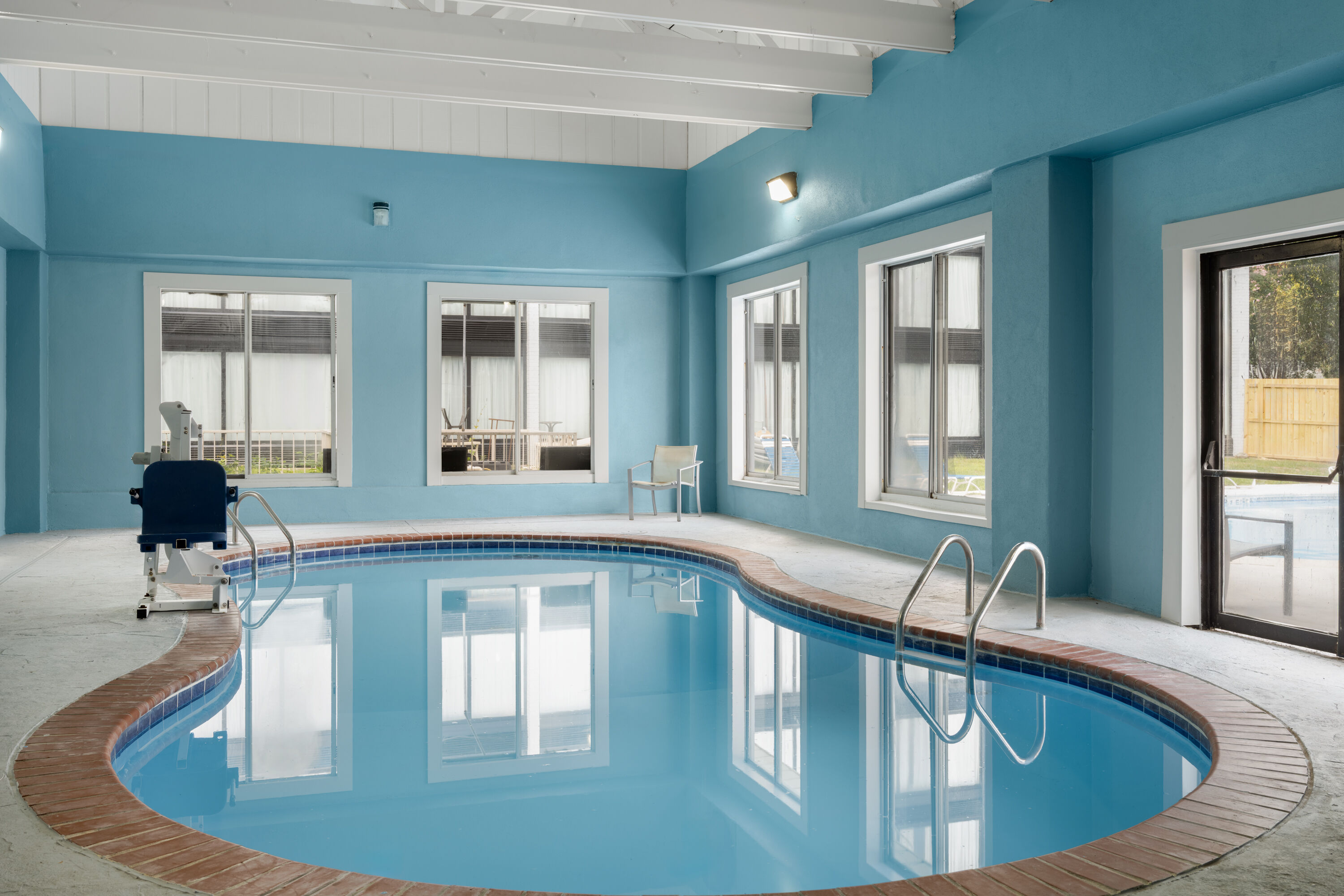 Indoor pool at the Baymont by Wyndham Williamsburg I-64 in Williamsburg, Virginia