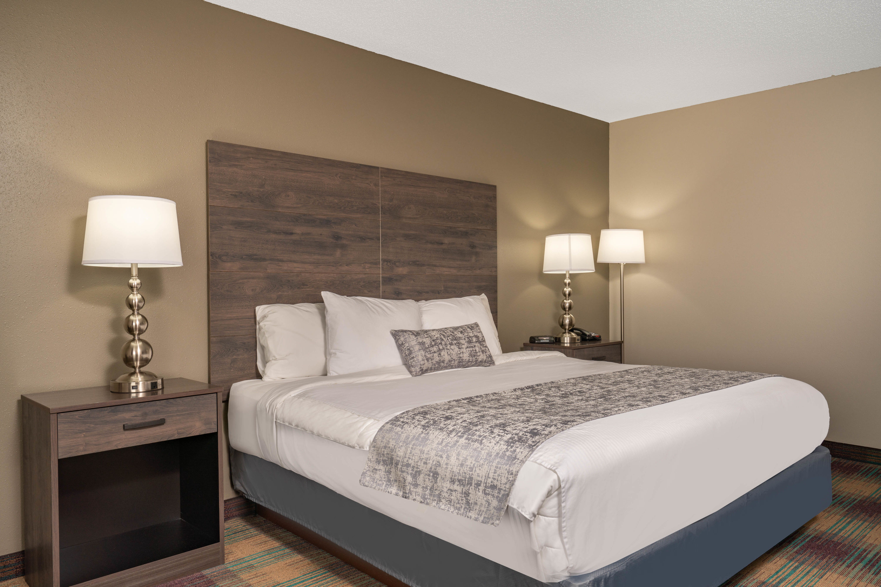 Guest room at the Baymont by Wyndham Baldwin in Baldwin, Wisconsin