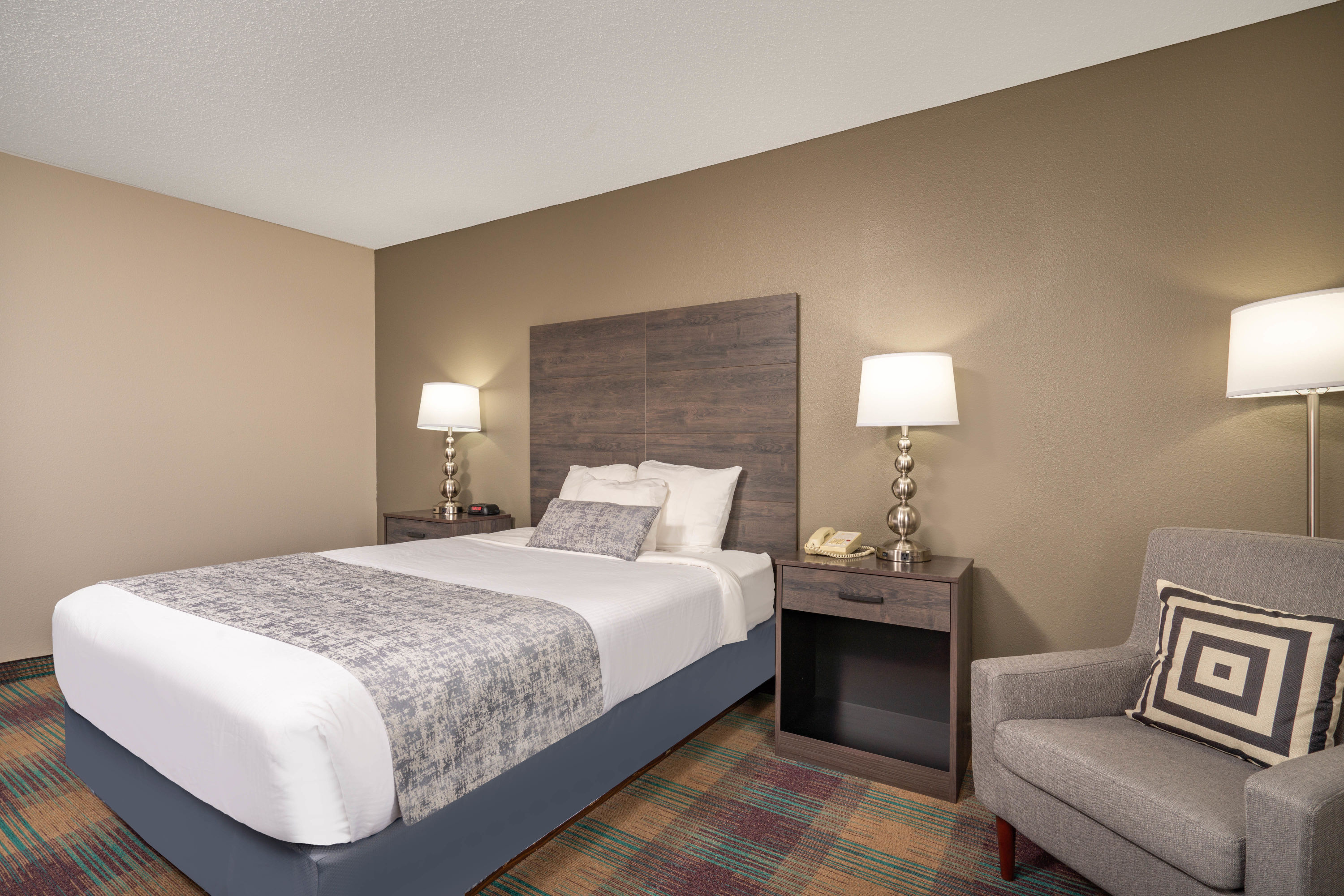 Guest room at the Baymont by Wyndham Baldwin in Baldwin, Wisconsin