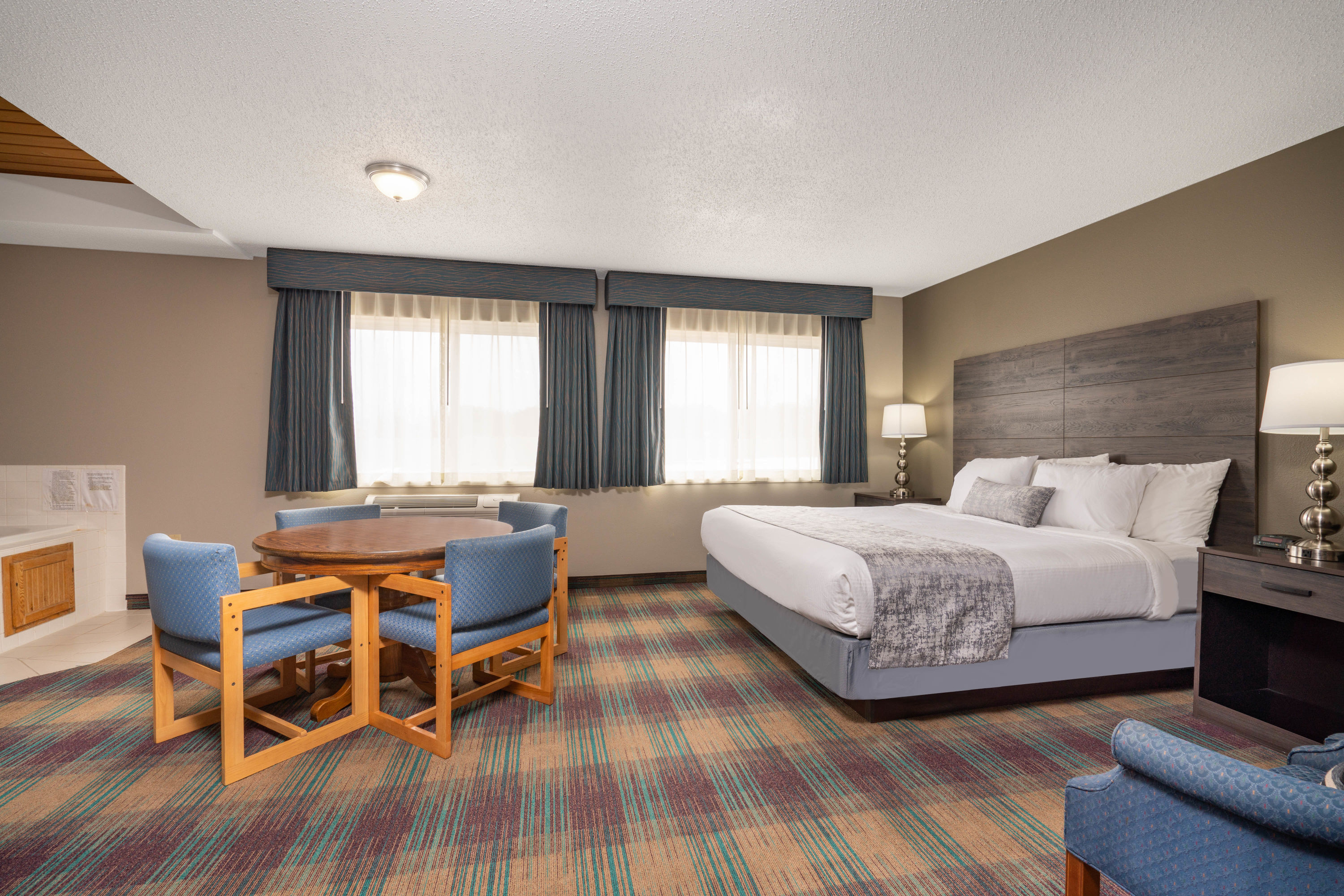 Guest room at the Baymont by Wyndham Baldwin in Baldwin, Wisconsin