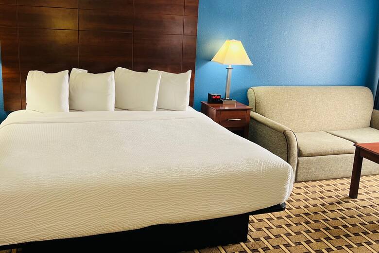 Guest room at the Baymont Inn & Suites La Crosse/Onalaska in Onalaska, Wisconsin