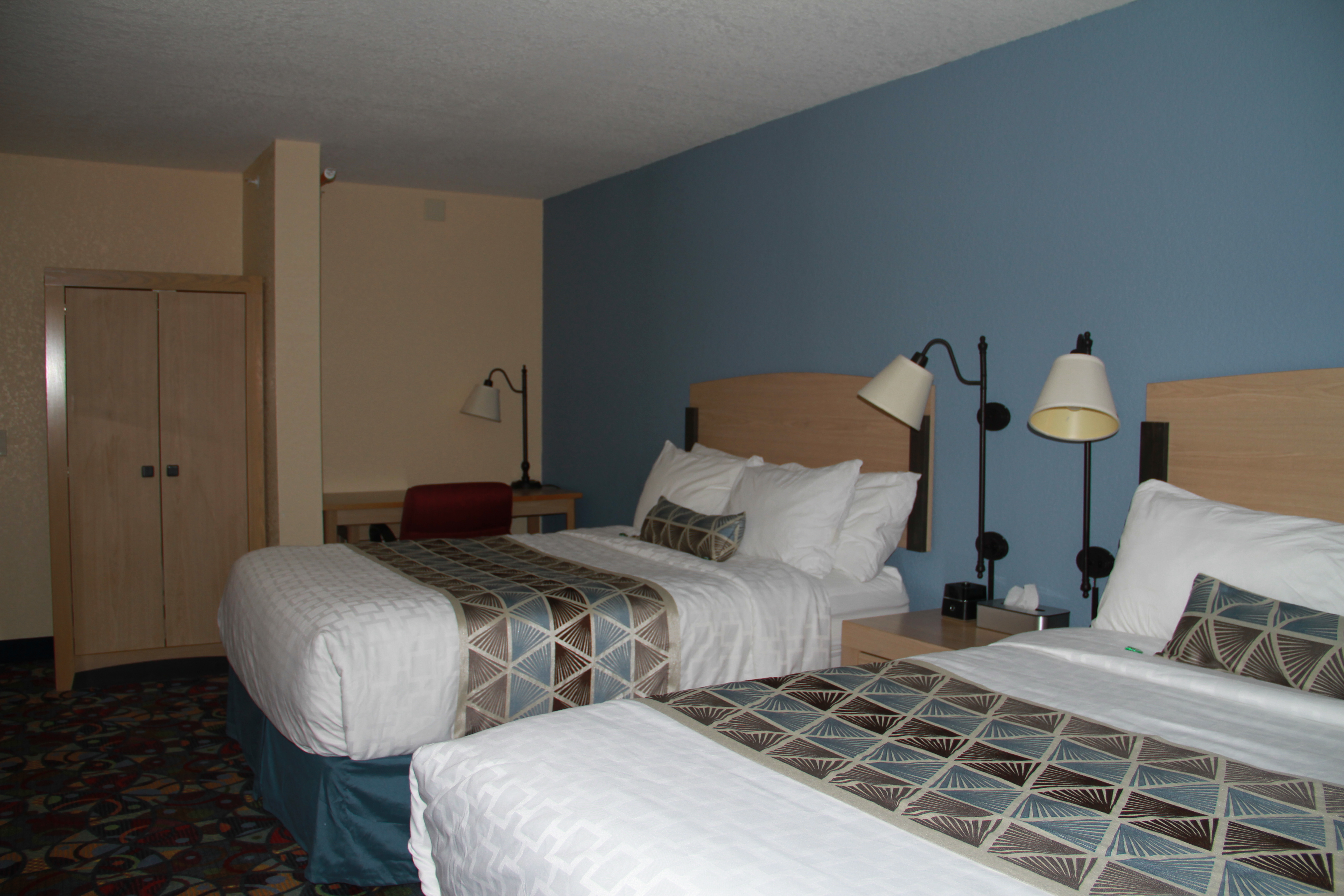 Guest room at the Baymont by Wyndham Stevens Point in Stevens Point, Wisconsin
