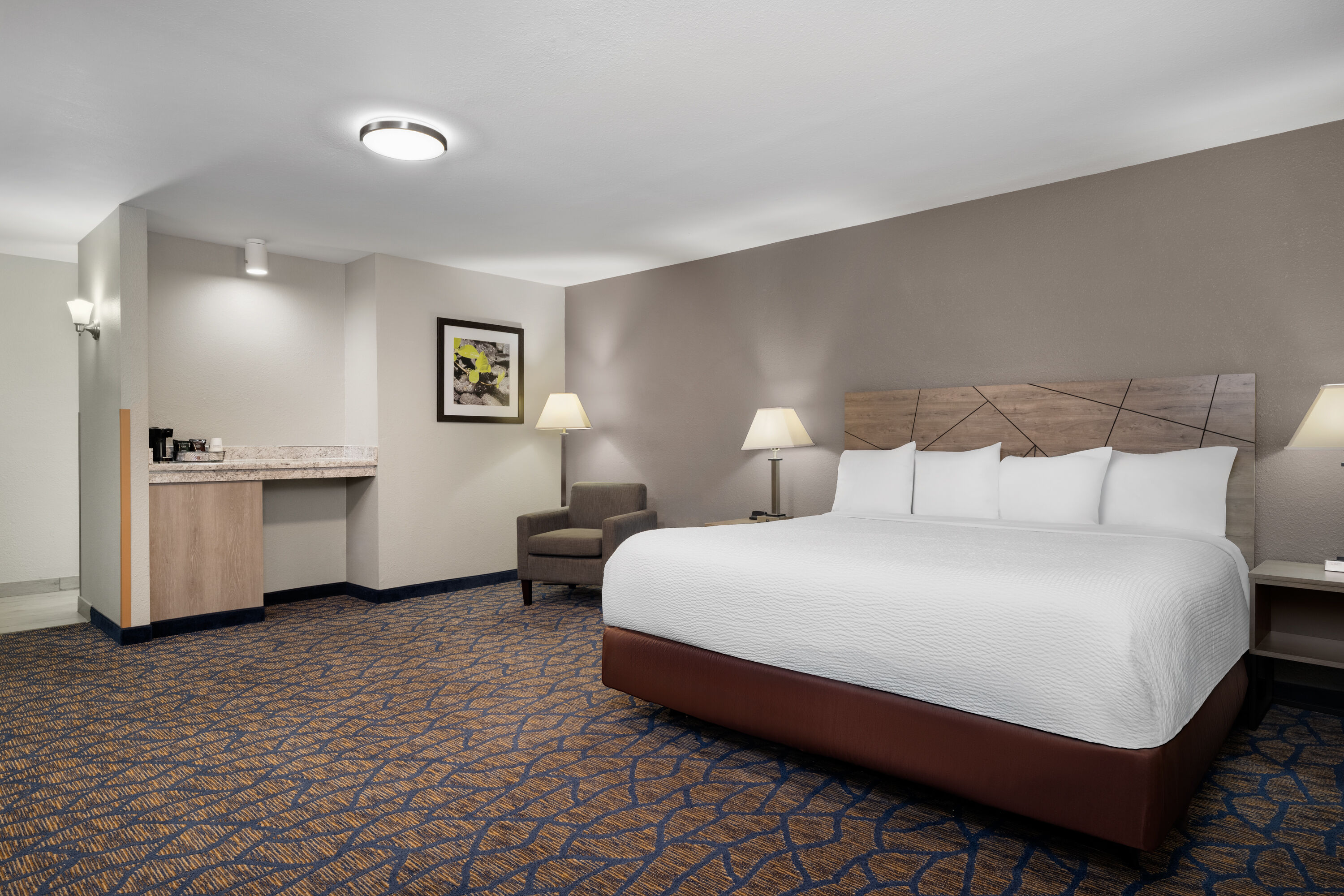 Guest room at the Baymont by Wyndham Waukesha in Waukesha, Wisconsin