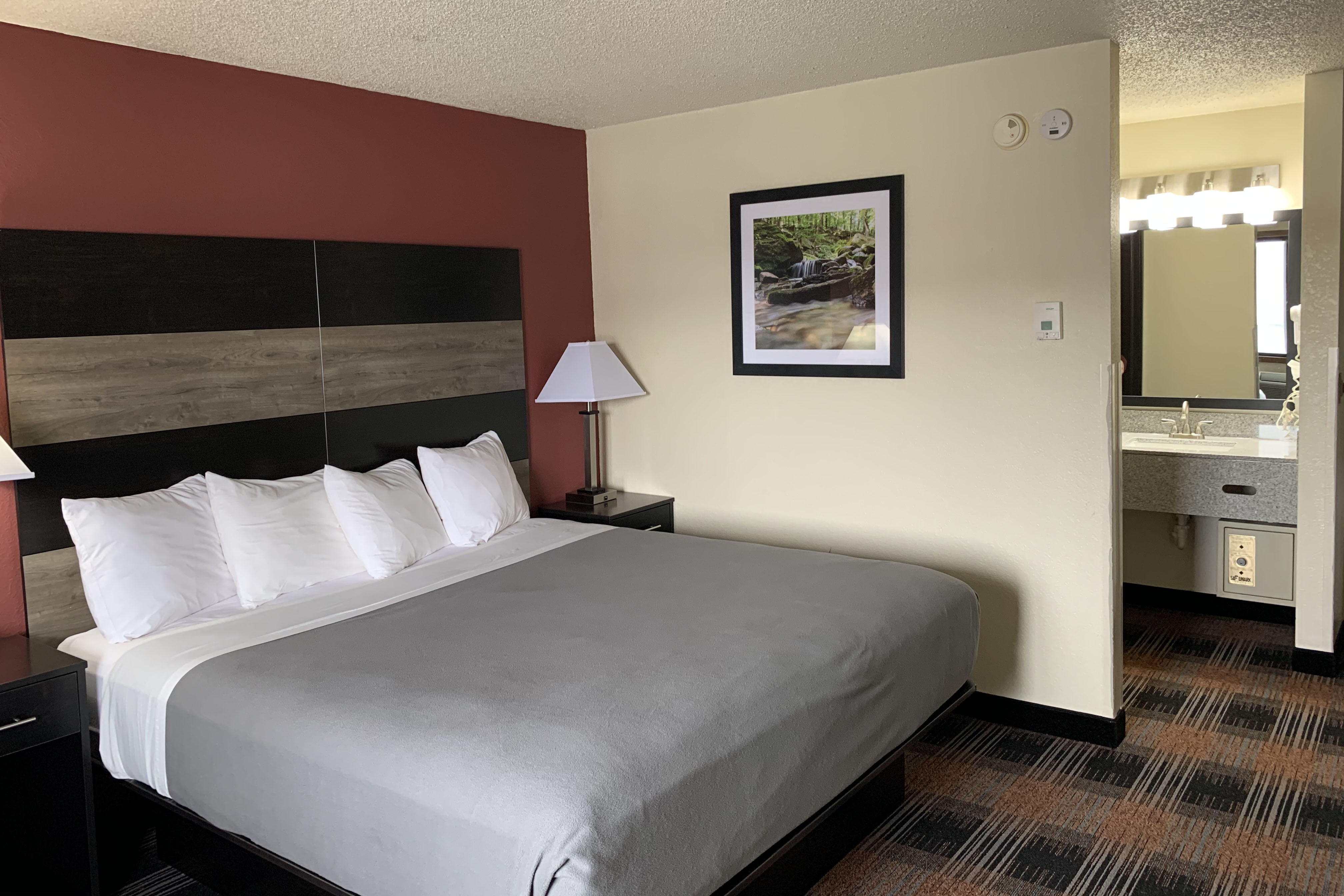 Guest room at the Baymont by Wyndham Waupun in Waupun, Wisconsin
