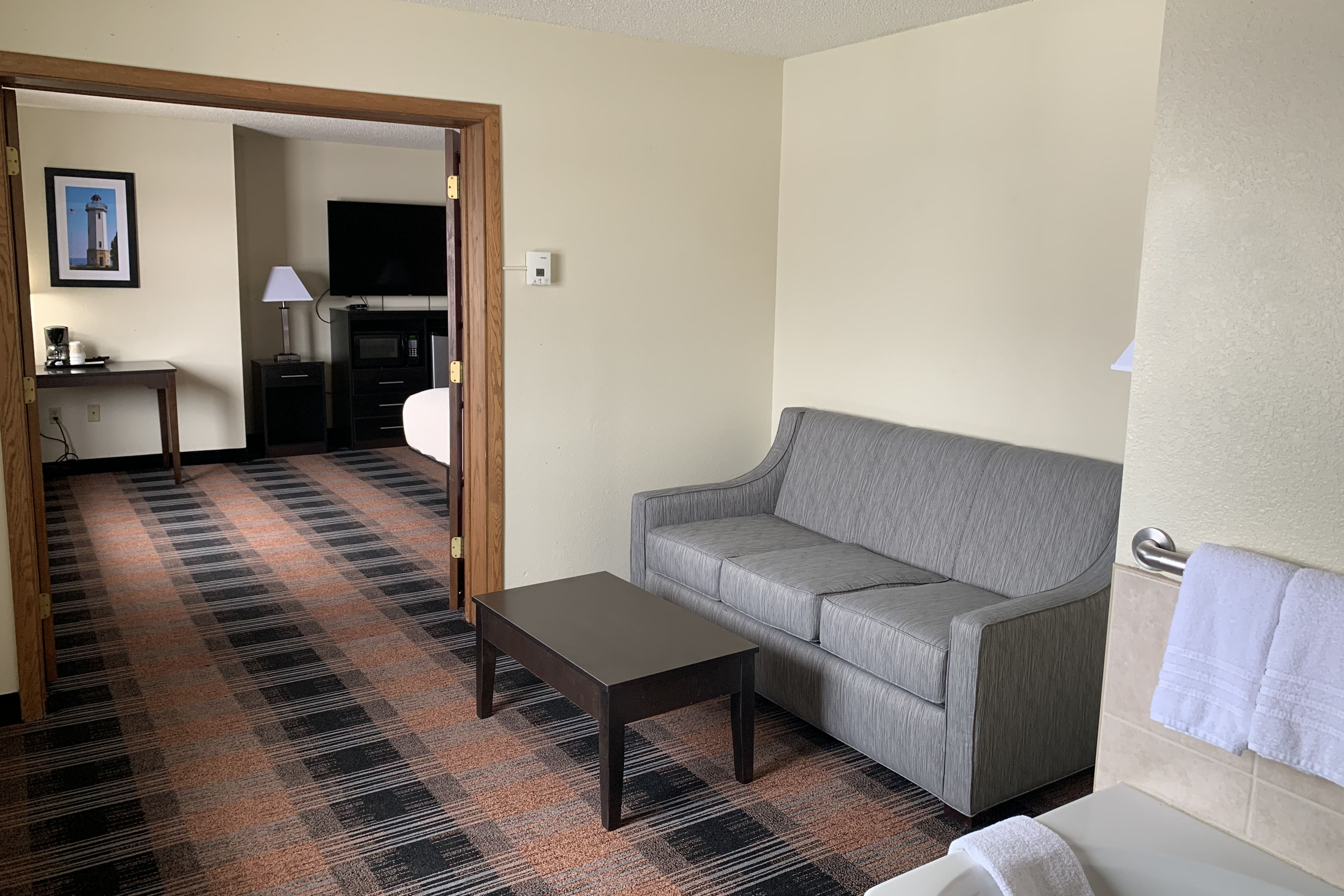 Guest room at the Baymont by Wyndham Waupun in Waupun, Wisconsin