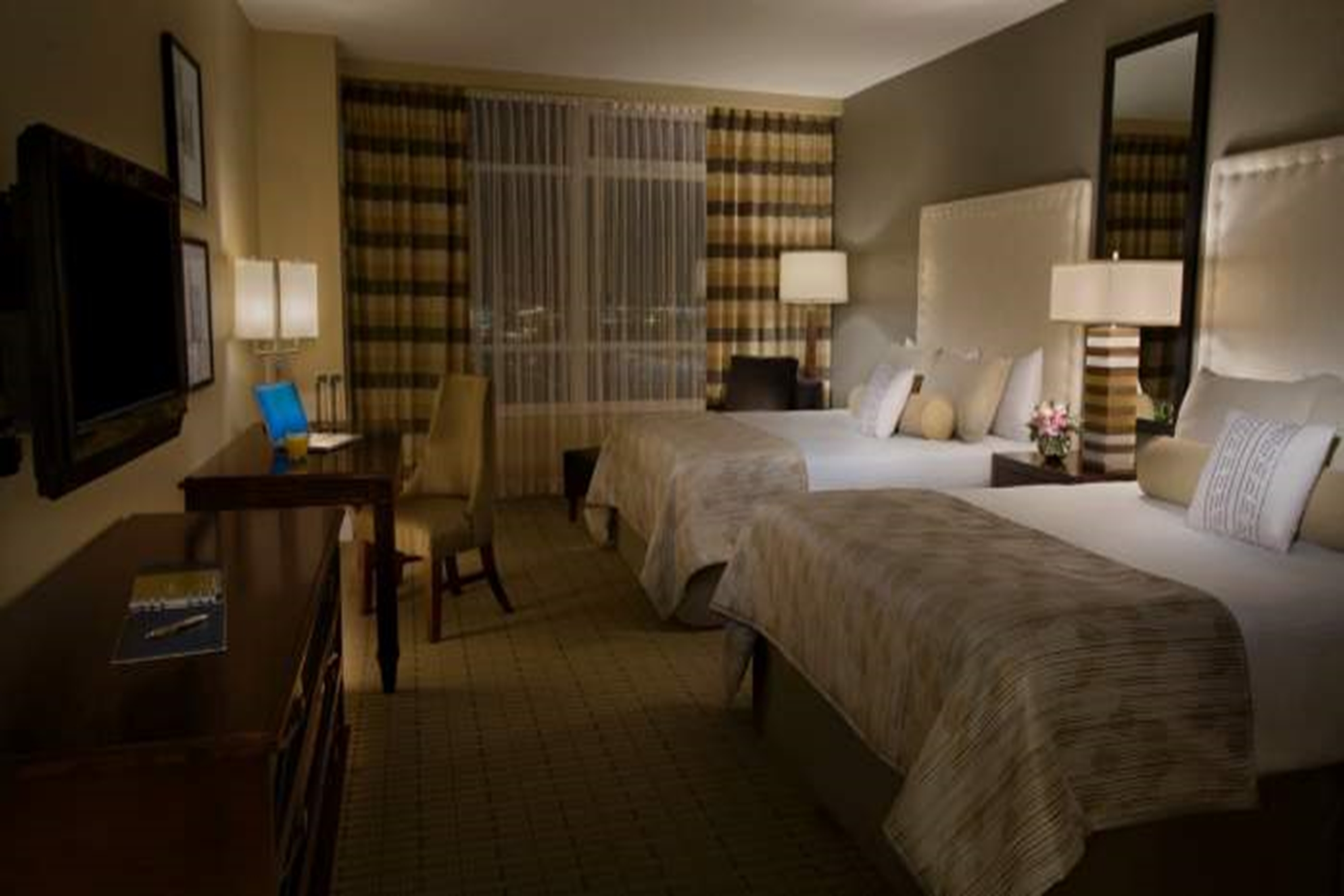 Guest room at the Caesars Windsor in Windsor, Ontario