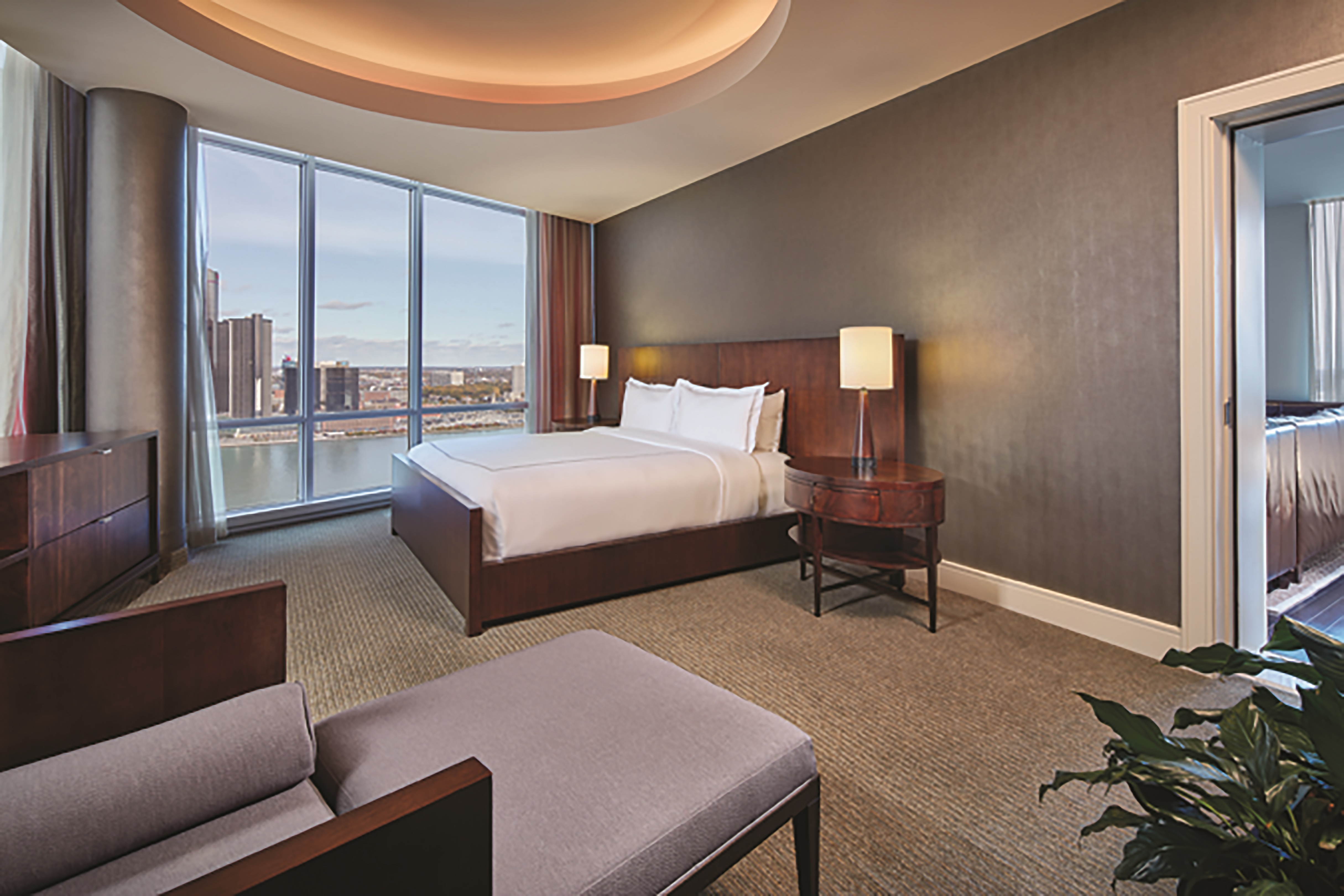 Guest room at the Caesars Windsor in Windsor, Ontario