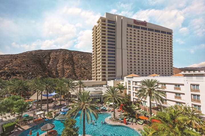 Exterior of Harrah's Resort Southern California hotel in Valley Center, California