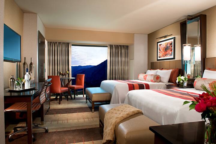 Guest room at the Harrah's Resort Southern California in Valley Center, California
