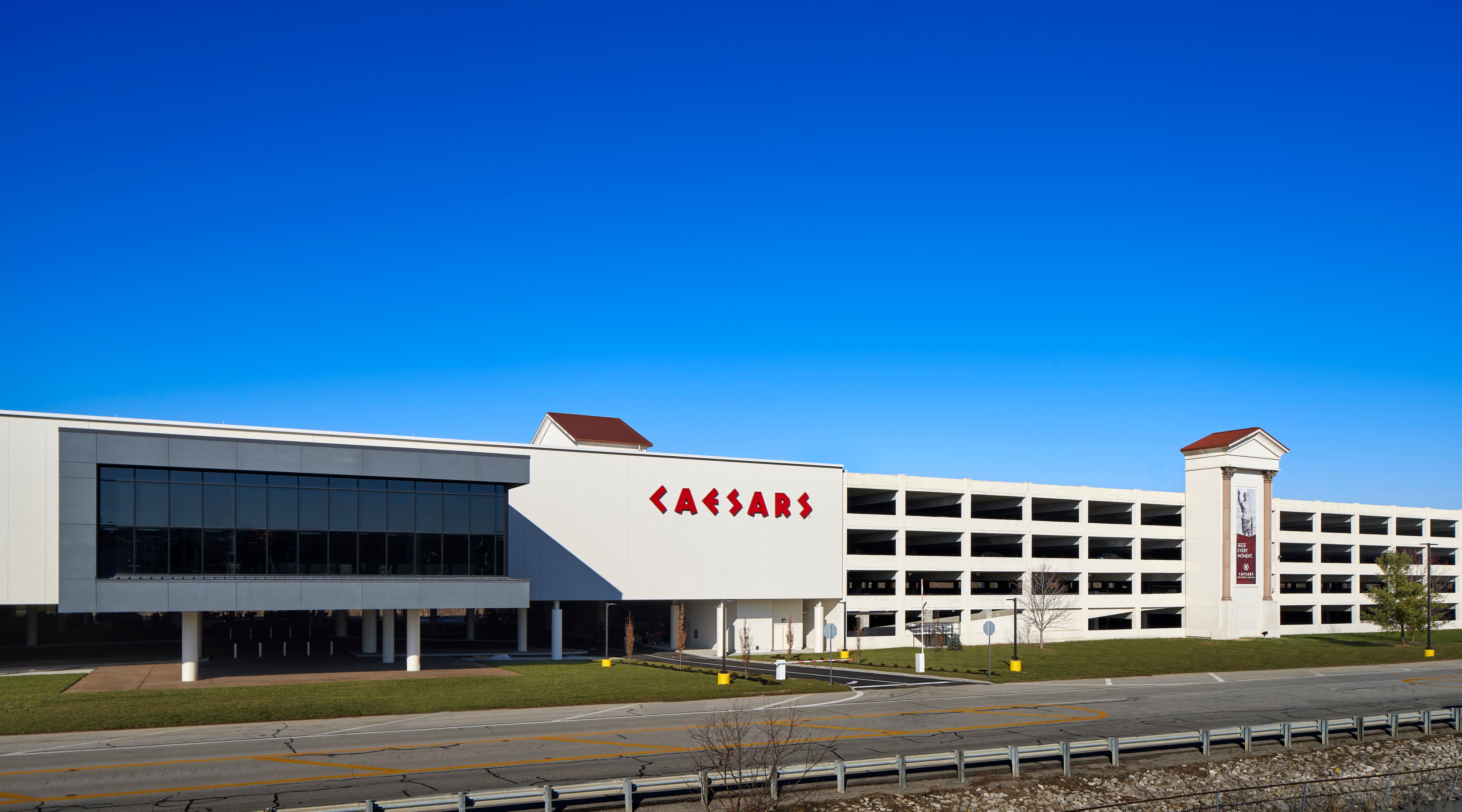 Exterior of Caesars Southern Indiana hotel in Elizabeth, Indiana